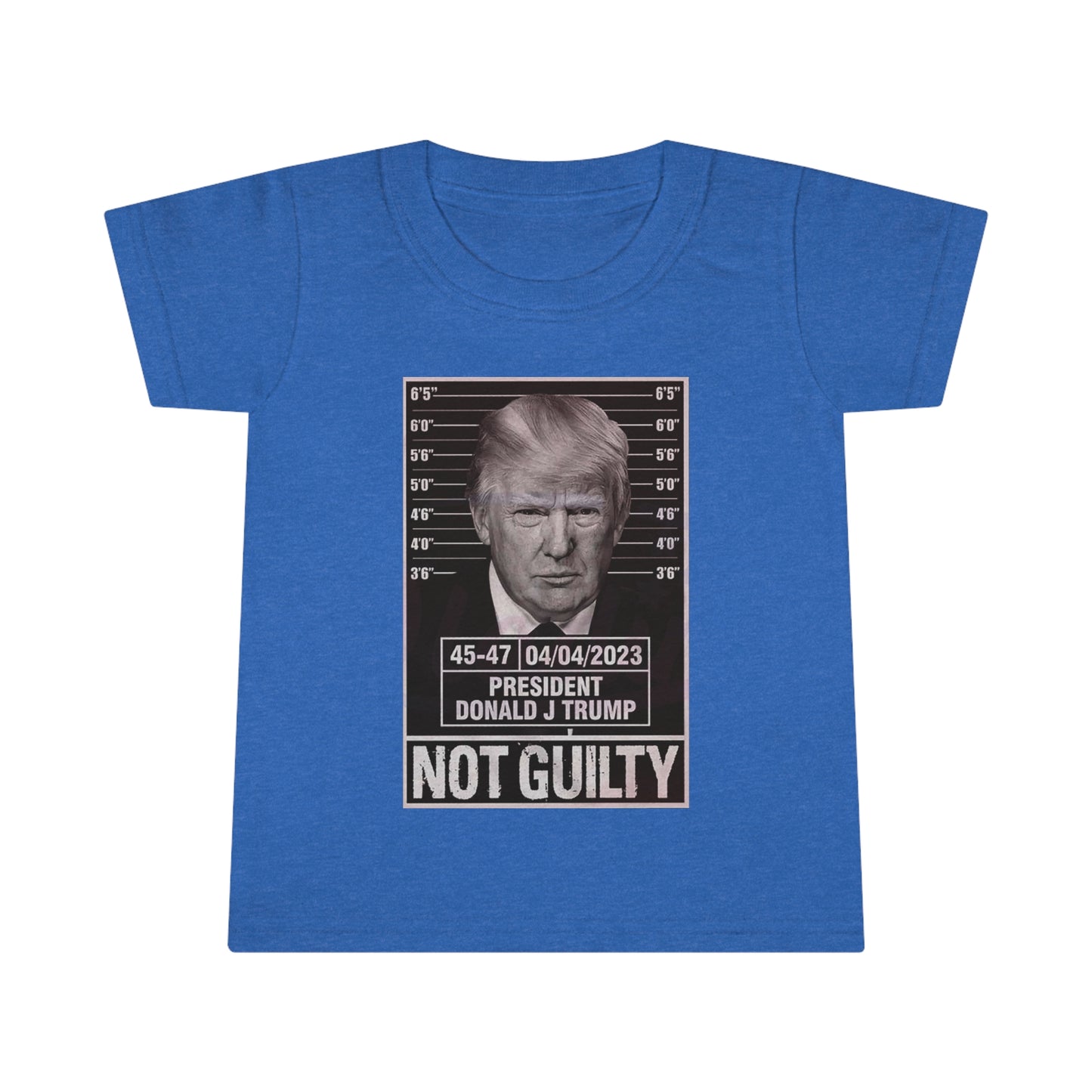 Trump Not Guilty Mug Shot, Trump Mug Shot Toddler Tshirt, Toddler T-shirt