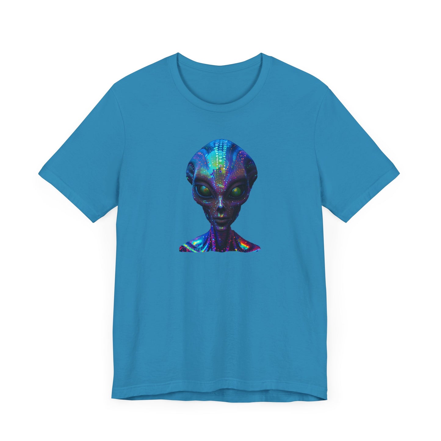 Florescent Alien Head Unisex Jersey Short Sleeve Tee