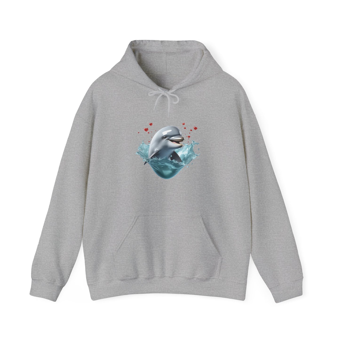 Dolphin Love Unisex Heavy Blend™ Hooded Sweatshirt