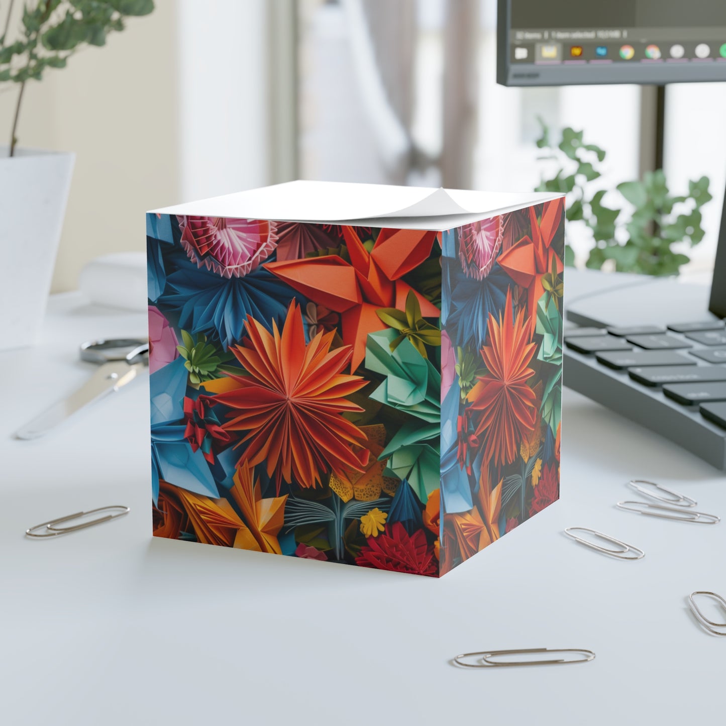 Origami Decorative STICKY Note Cube