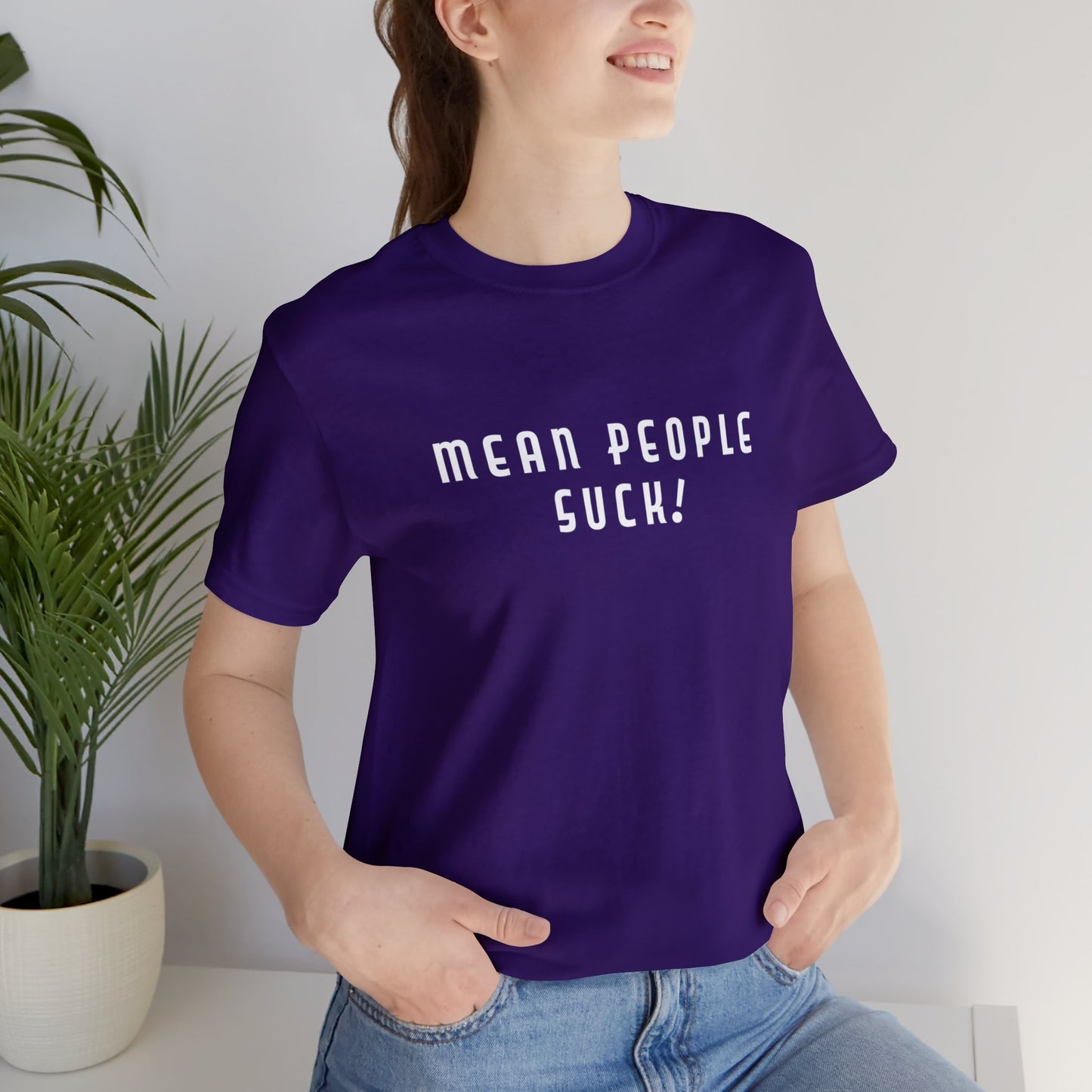 Mean People Suck! It's Kool to Be Kind! Unisex Jersey Short Sleeve Tee