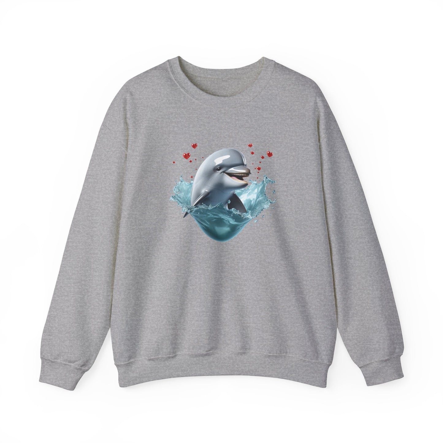 Dolphin Love Unisex Heavy Blend™ Crewneck Sweatshirt