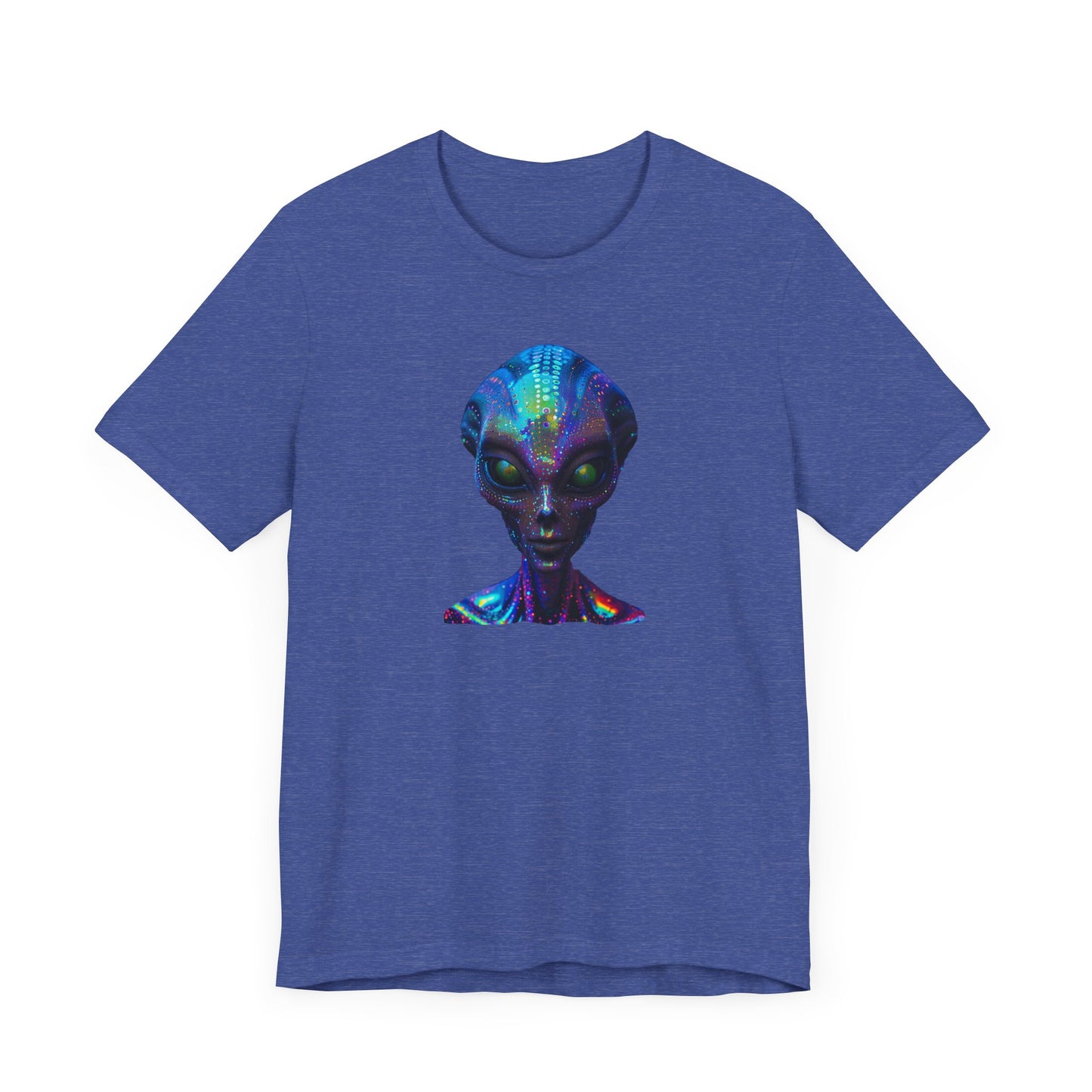Florescent Alien Head Unisex Jersey Short Sleeve Tee