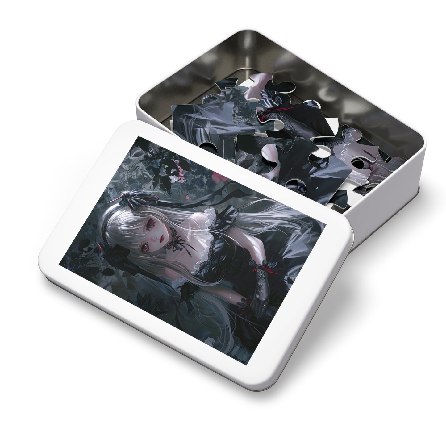 Anime Girl in Mourning Jigsaw Puzzle (30, 110, 252, 500,1000-Piece)