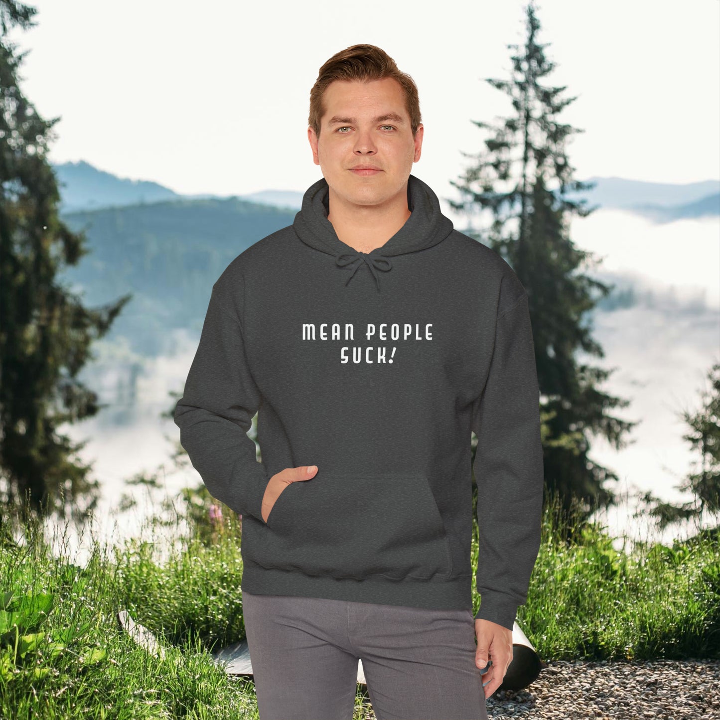 Mean People Suck! It's Kool to Be Kind! Unisex Heavy Blend™ Hooded Sweatshirt