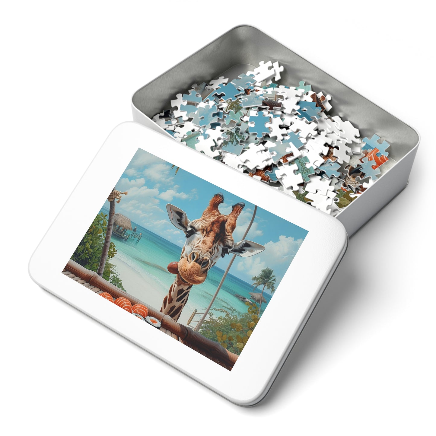 Sushi Eating Giraffe Jigsaw Puzzle (30, 110, 252, 500,1000-Piece)