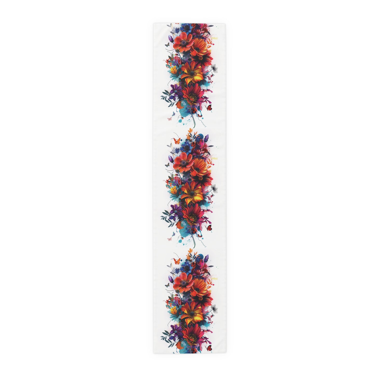Flowers and Butterflies Table Runner (Cotton, Poly)
