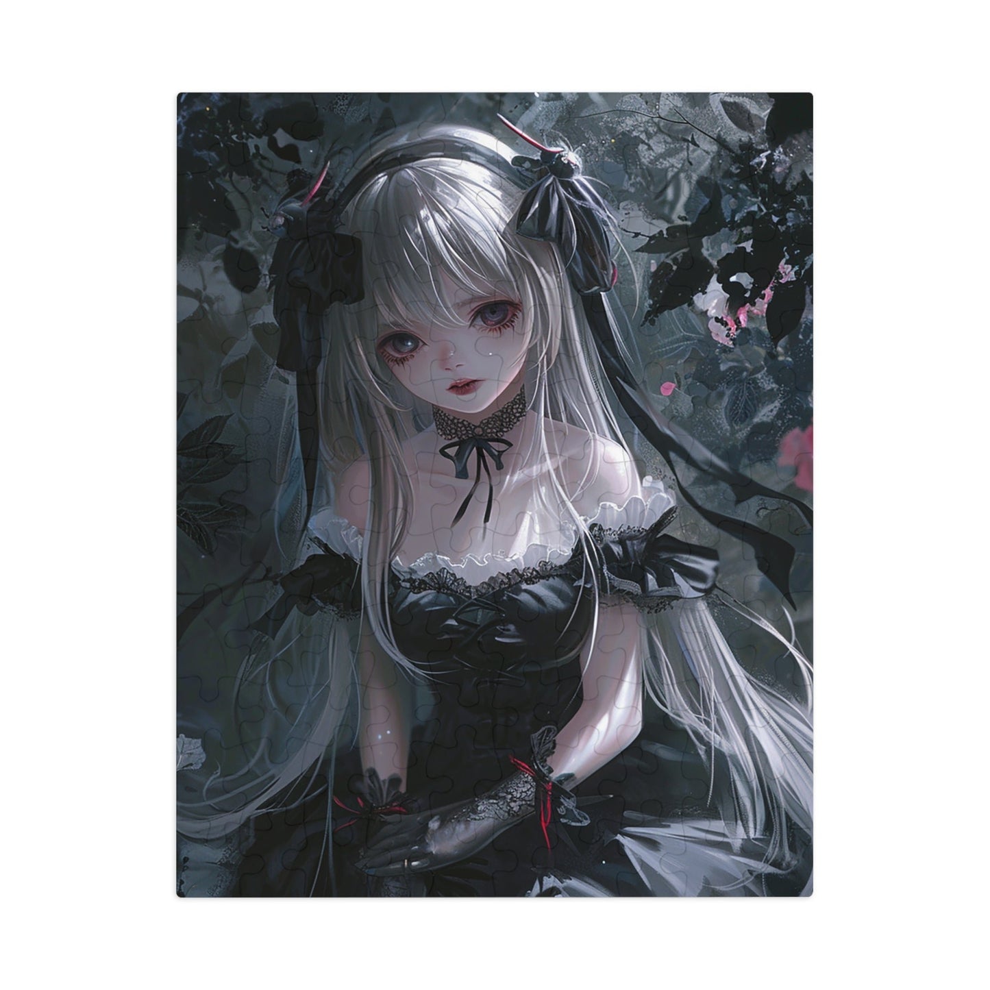 Anime Girl in Mourning Jigsaw Puzzle (30, 110, 252, 500,1000-Piece)