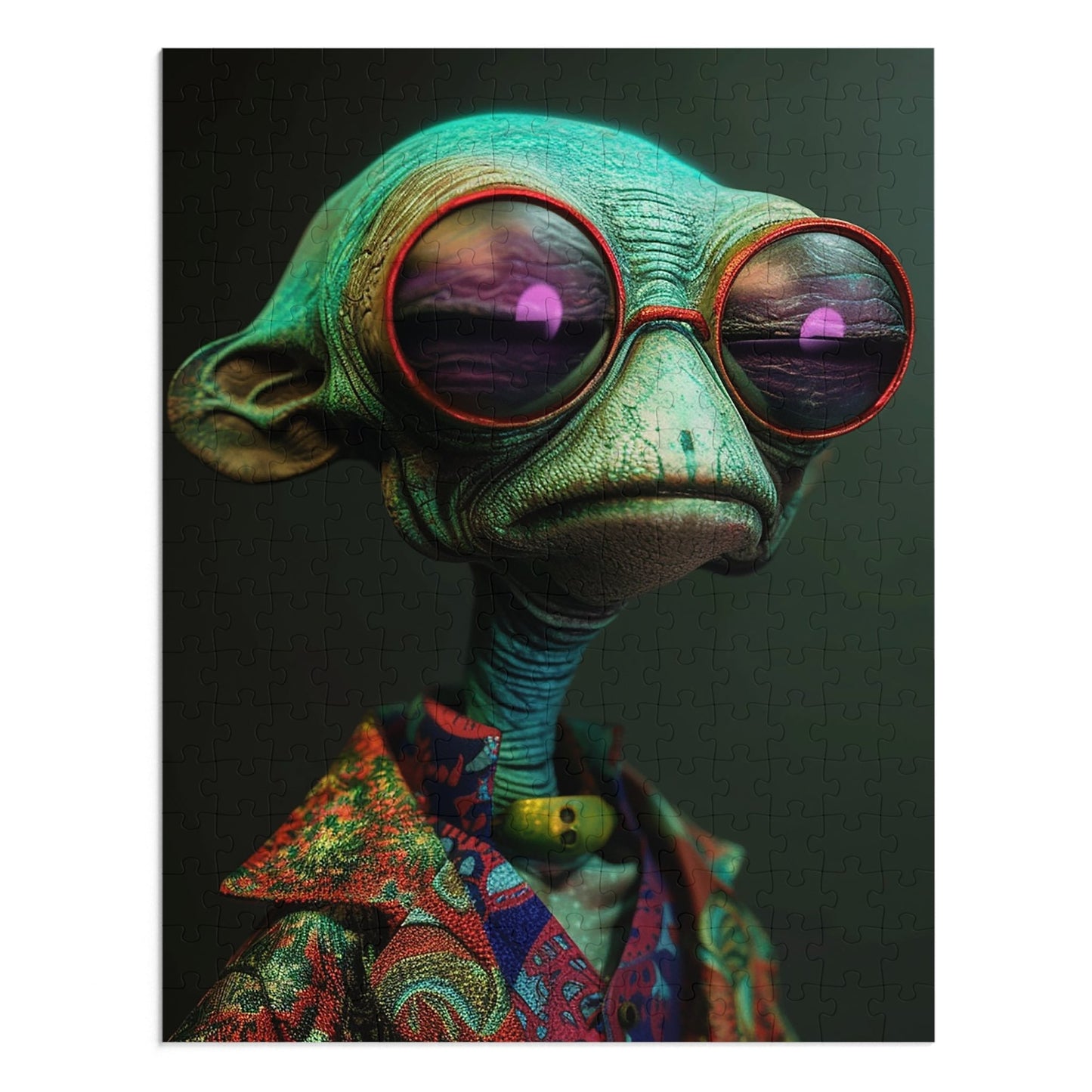 Cool Alien Jigsaw Puzzle (30, 110, 252, 500,1000-Piece)