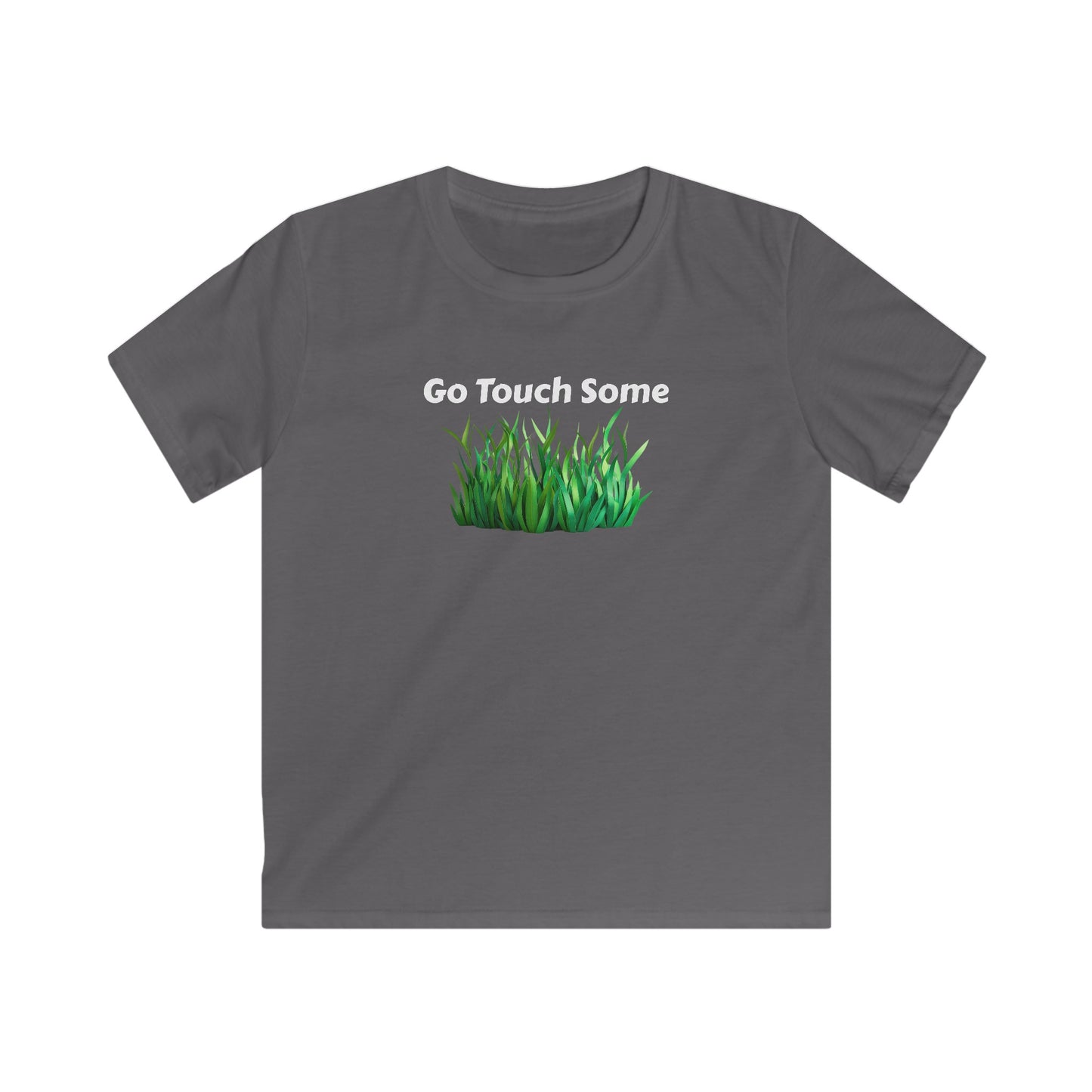 Go Touch Some Grass! Kids Softstyle Tee