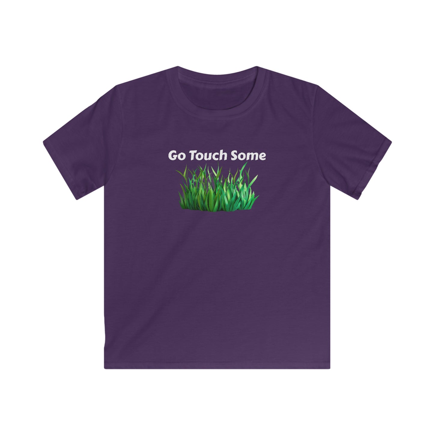 Go Touch Some Grass! Kids Softstyle Tee