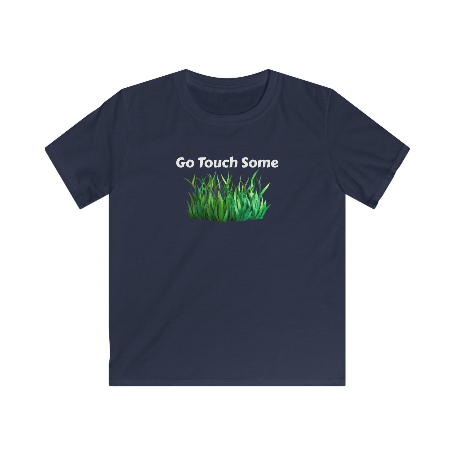 Go Touch Some Grass! Kids Softstyle Tee