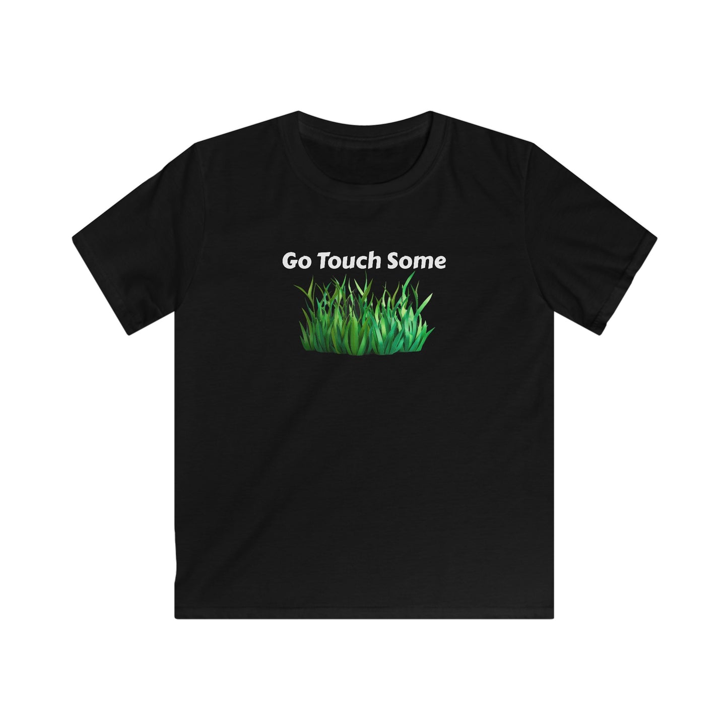 Go Touch Some Grass! Kids Softstyle Tee
