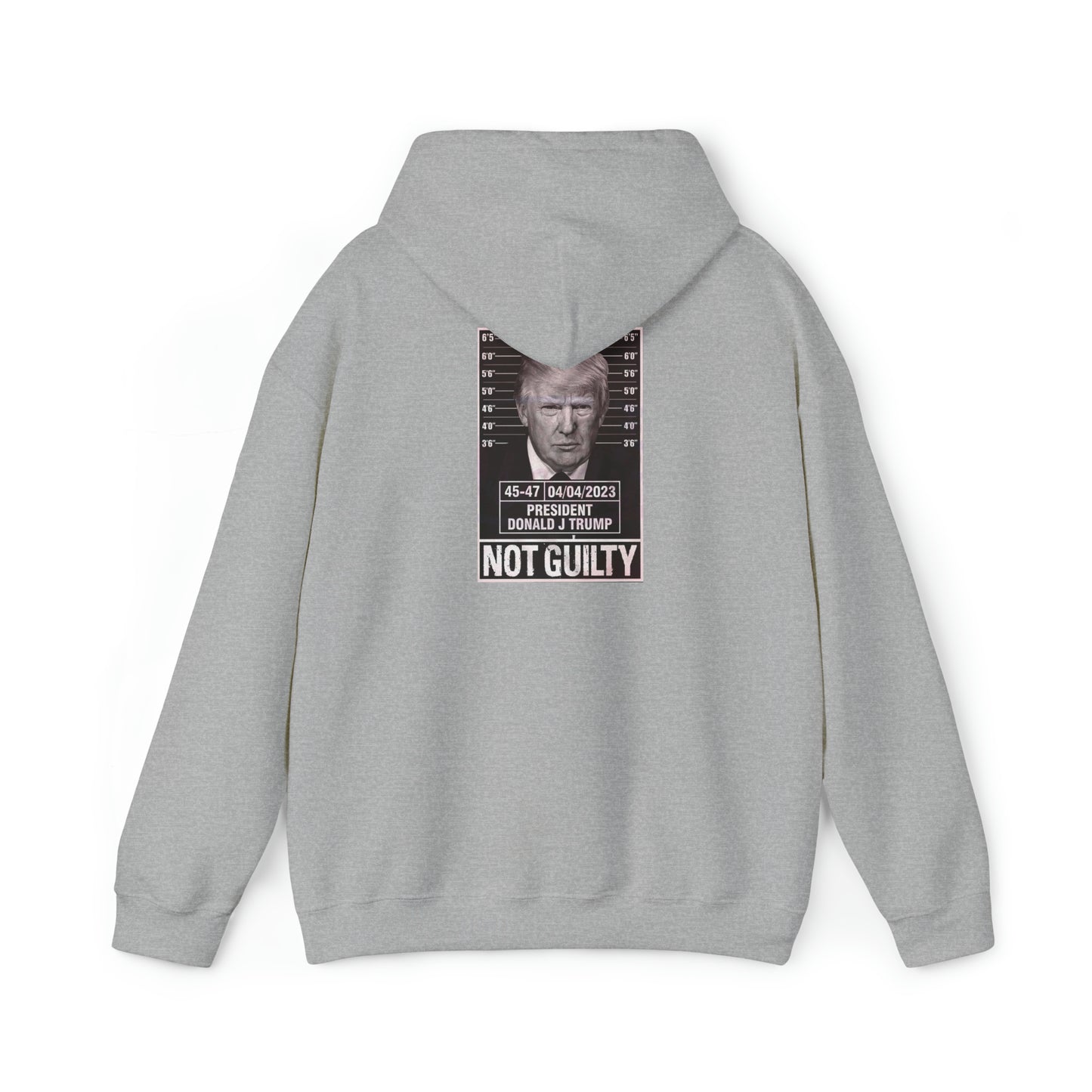 Trump Mug Shot Not Guilty Hoodie Sweatshirt