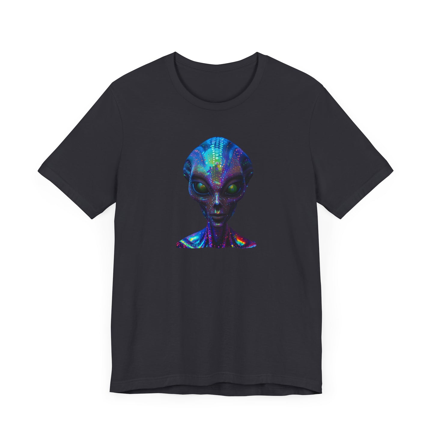 Florescent Alien Head Unisex Jersey Short Sleeve Tee