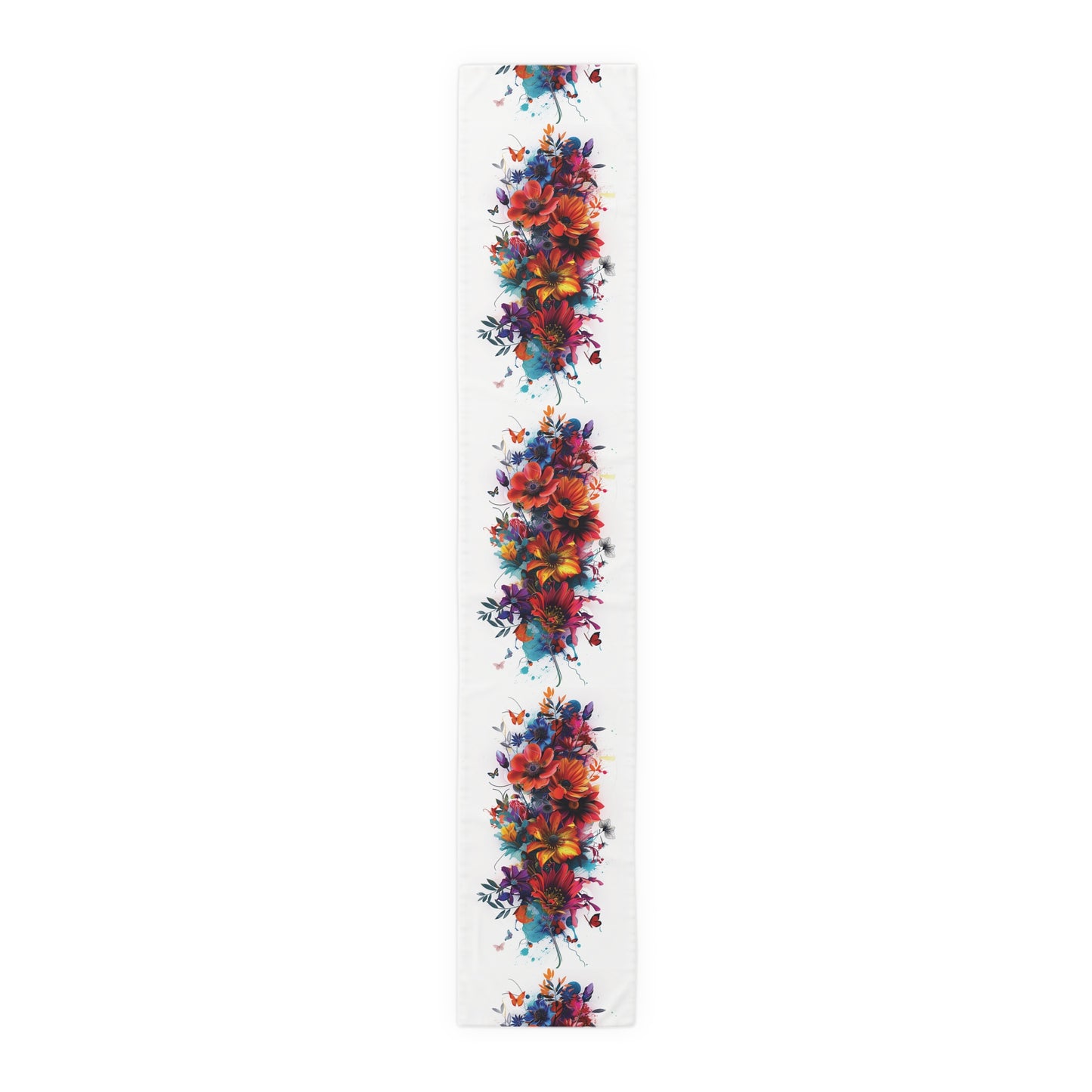 Flowers and Butterflies Table Runner (Cotton, Poly)