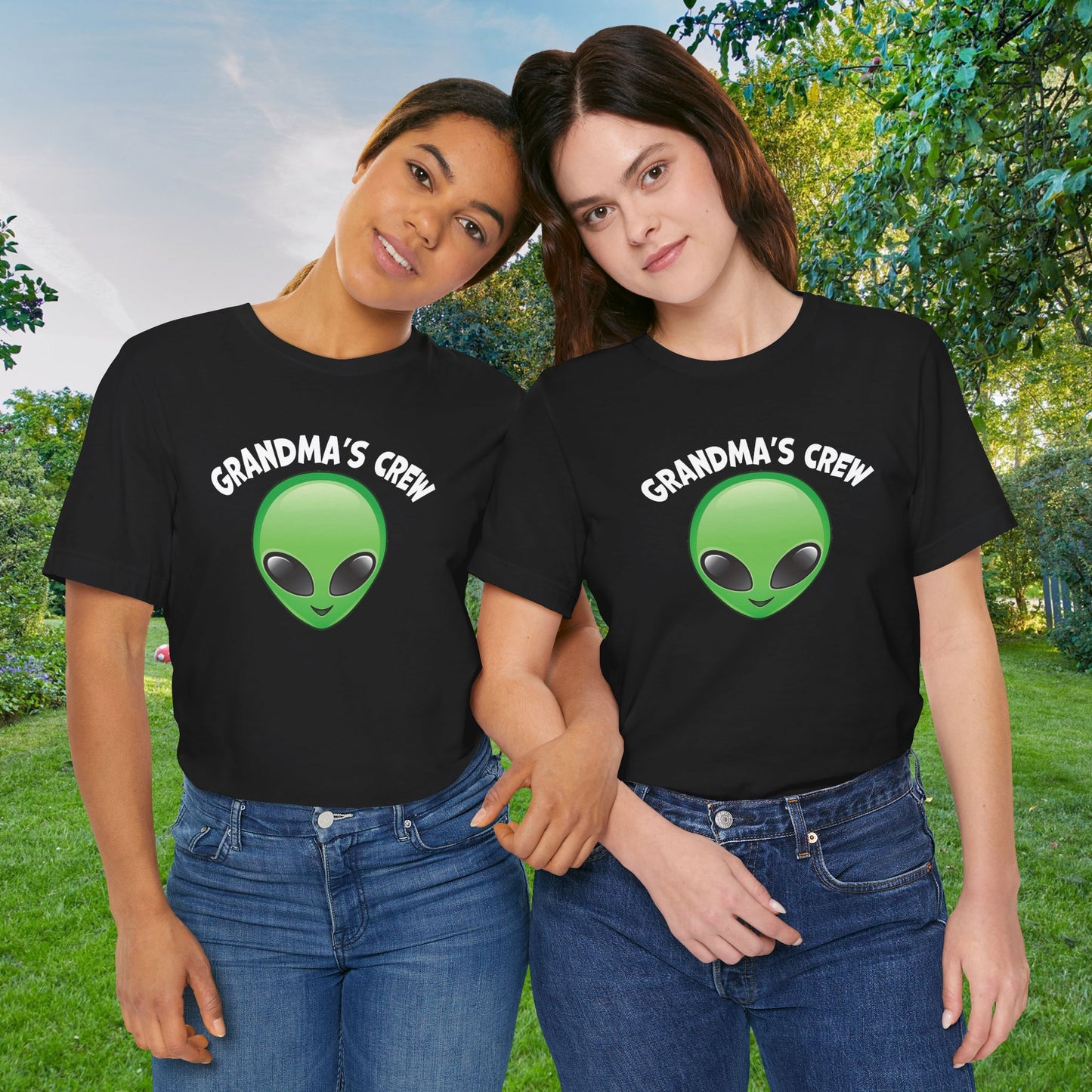 Grandma's Crew Alien T-Shirt | Unisex Jersey Tee