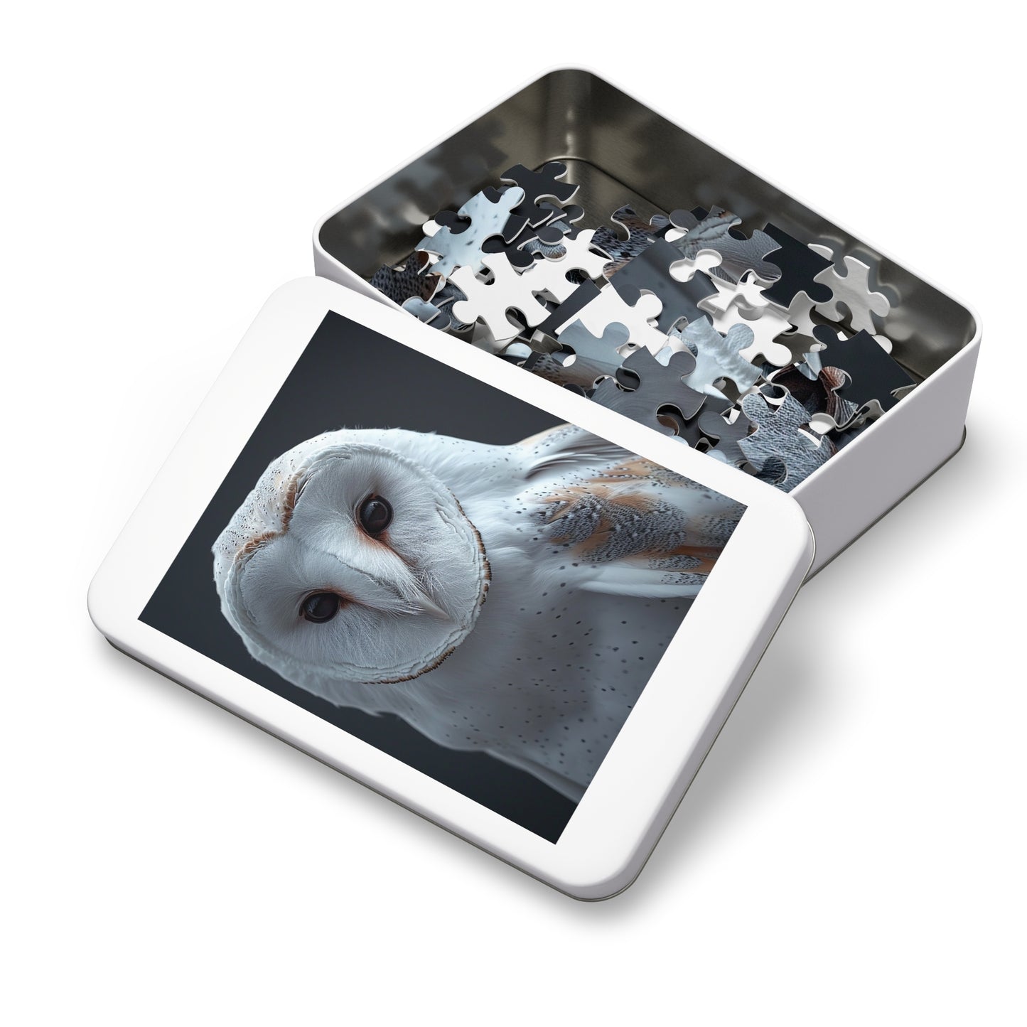 Beautiful Snowy Owl Jigsaw Puzzle (30, 110, 252, 500,1000-Piece)