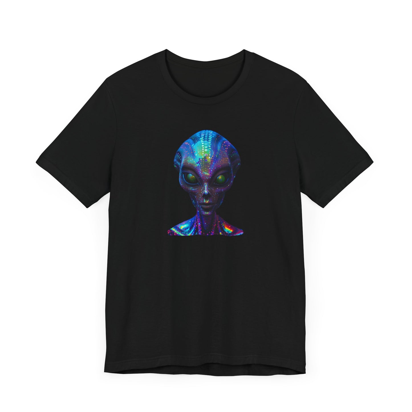 Florescent Alien Head Unisex Jersey Short Sleeve Tee