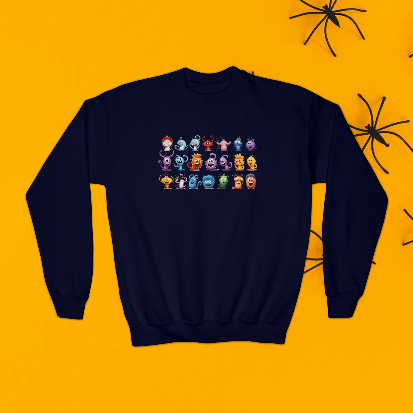Super Cute Monsters, Funny Halloween Sweatshirt, Halloween Sweatshirt for Kids, Youth Crewneck Sweatshirt