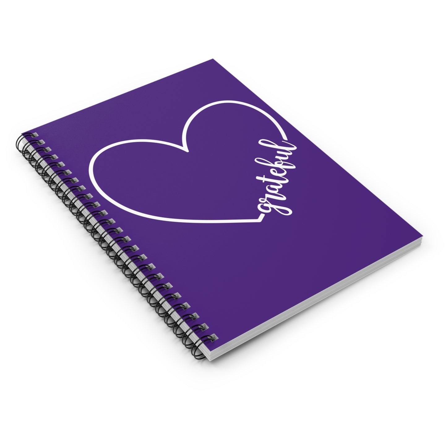 Grateful Heart Spiral Notebook - Ruled Line