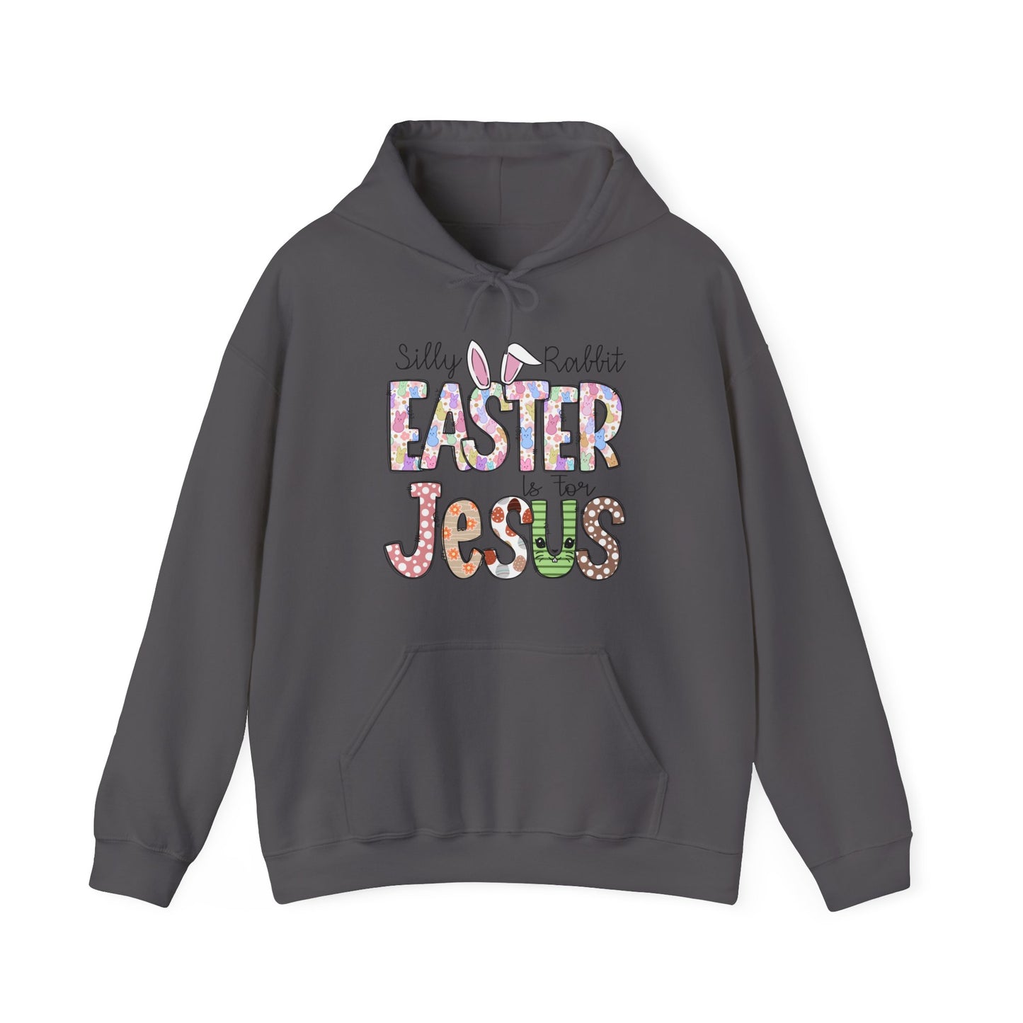 Silly Rabbit Easter is for Jesus Unisex Heavy Blend™ Hooded Sweatshirt