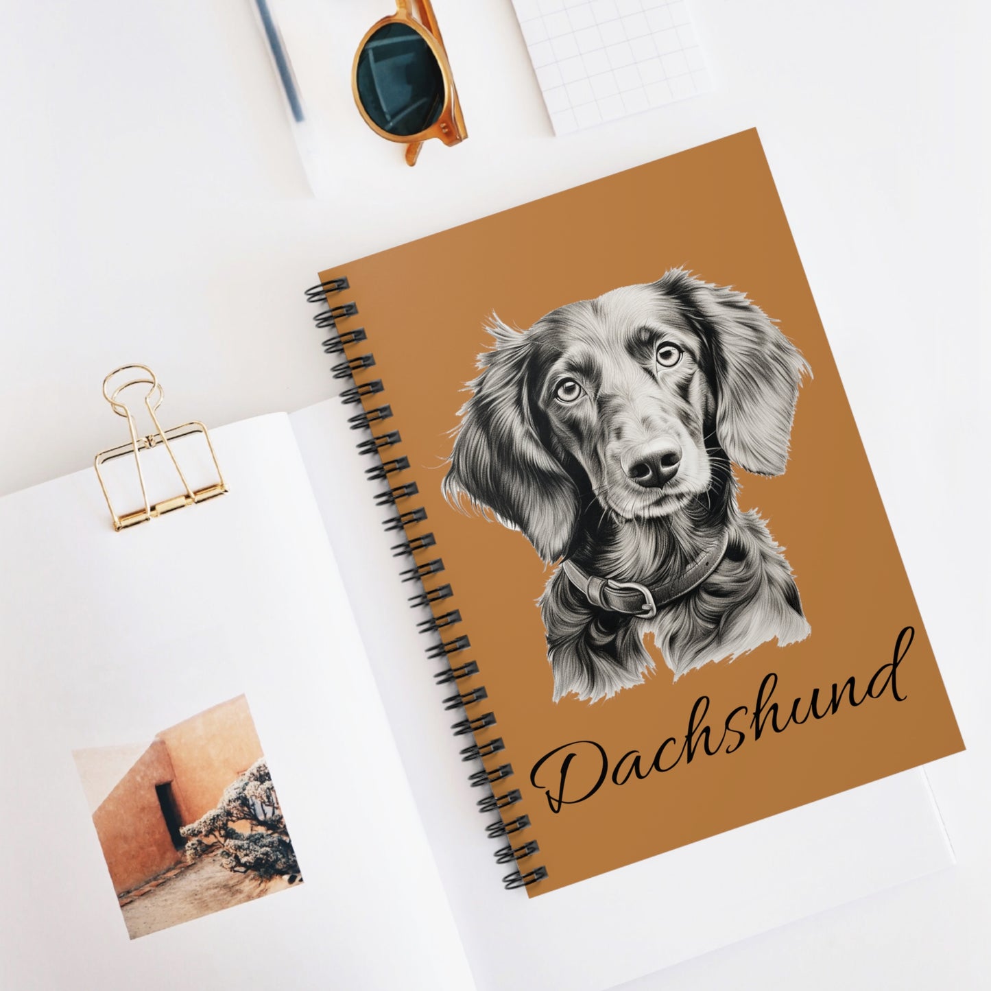 Dachshund Spiral Notebook - Ruled Line