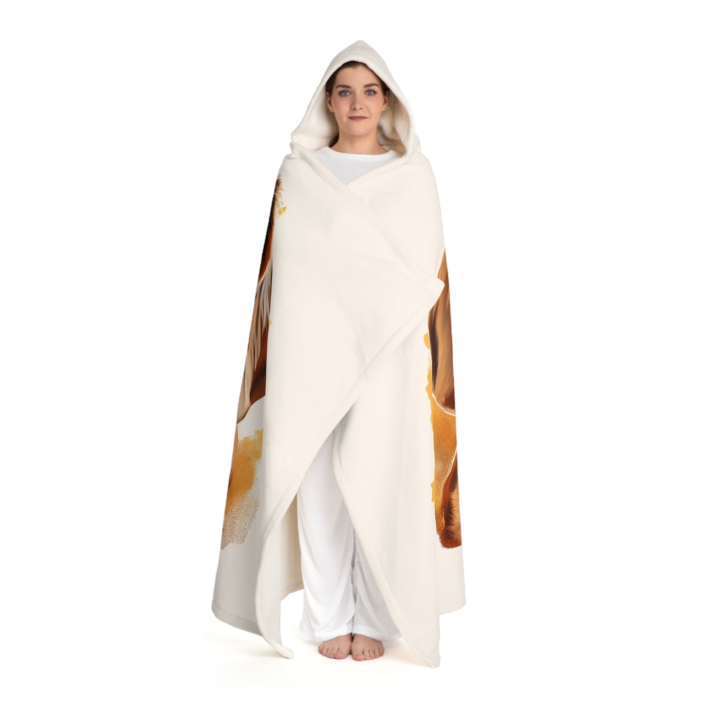 Dachshund Hooded Sherpa Fleece Blanket
