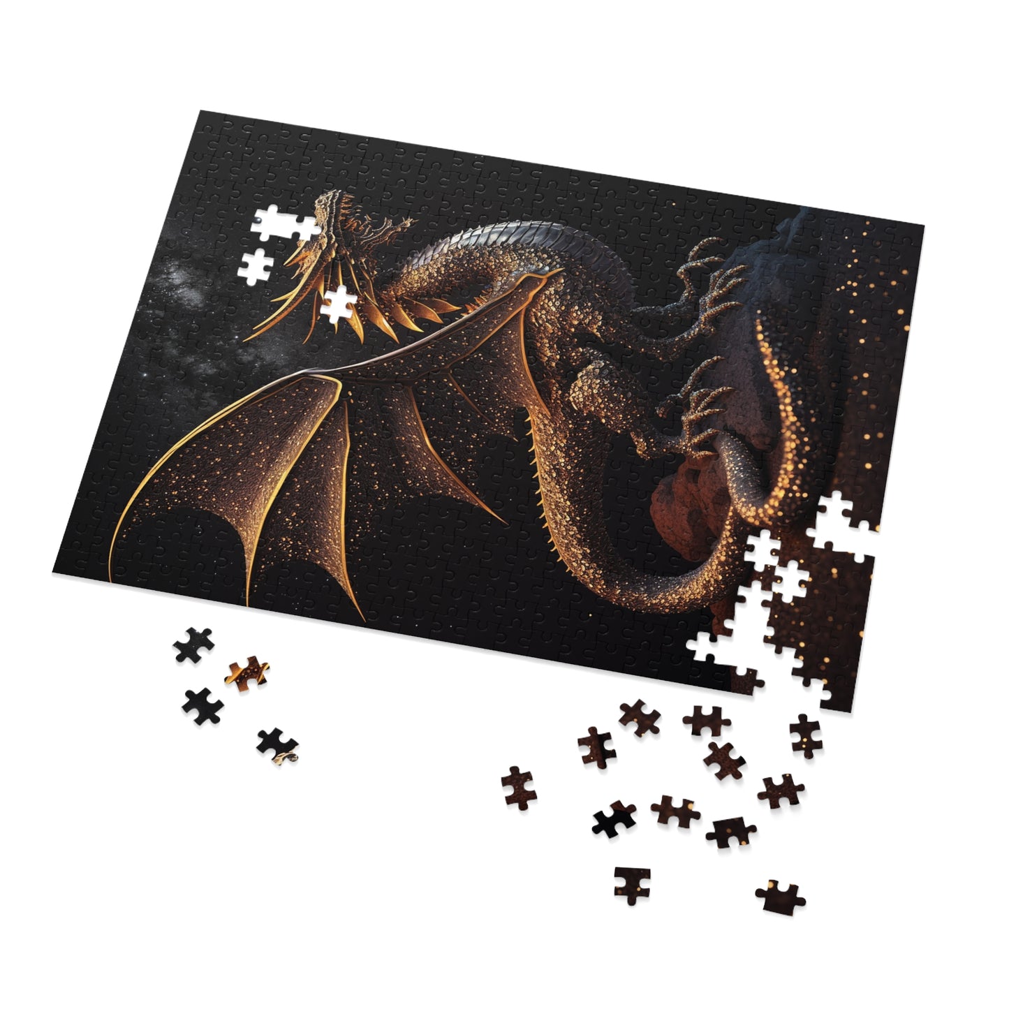 Golden Dragon Jigsaw Puzzle (30, 110, 252, 500,1000-Piece)