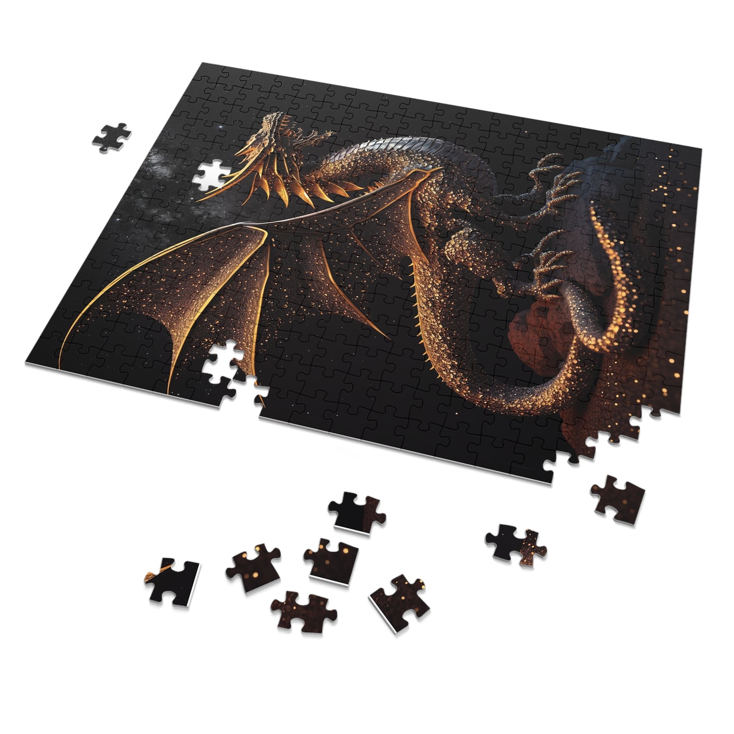 Golden Dragon Jigsaw Puzzle (30, 110, 252, 500,1000-Piece)