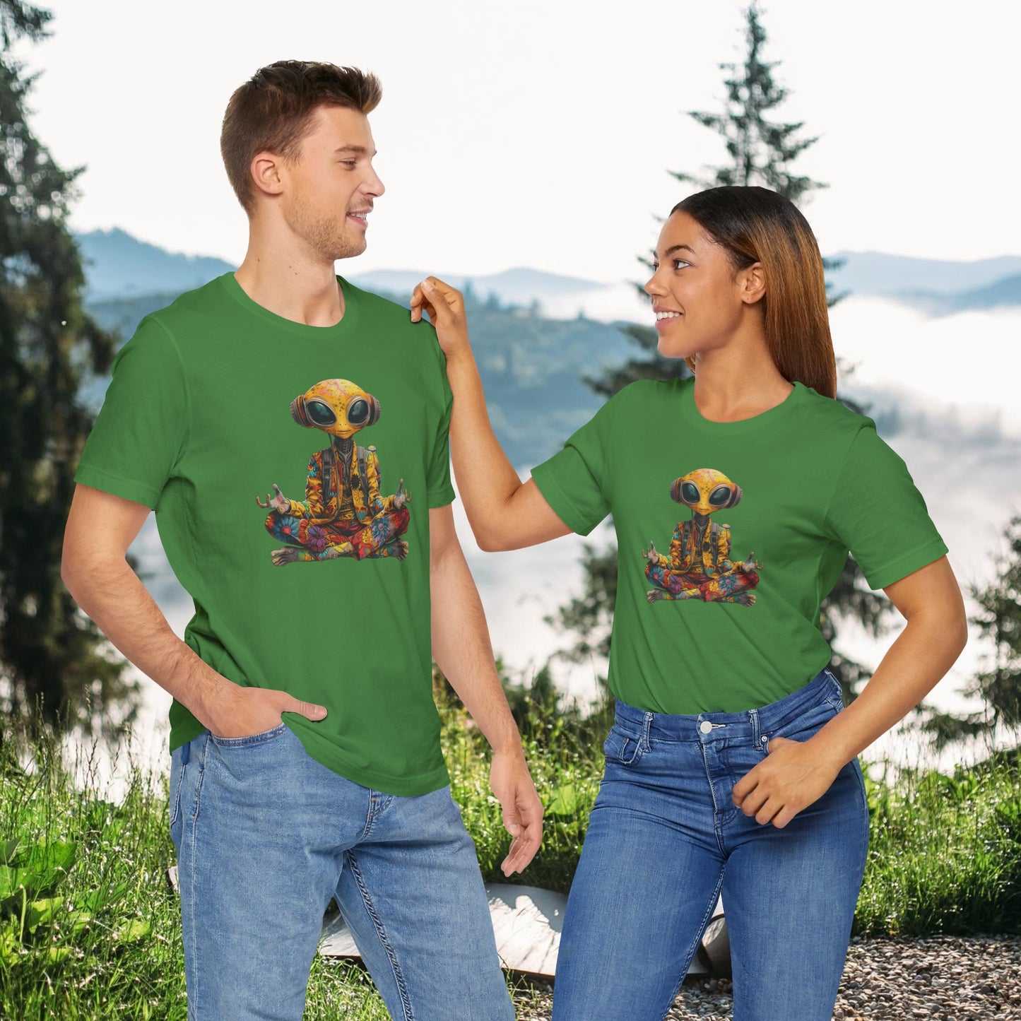 Alien Yoga Unisex Jersey Short Sleeve Tee