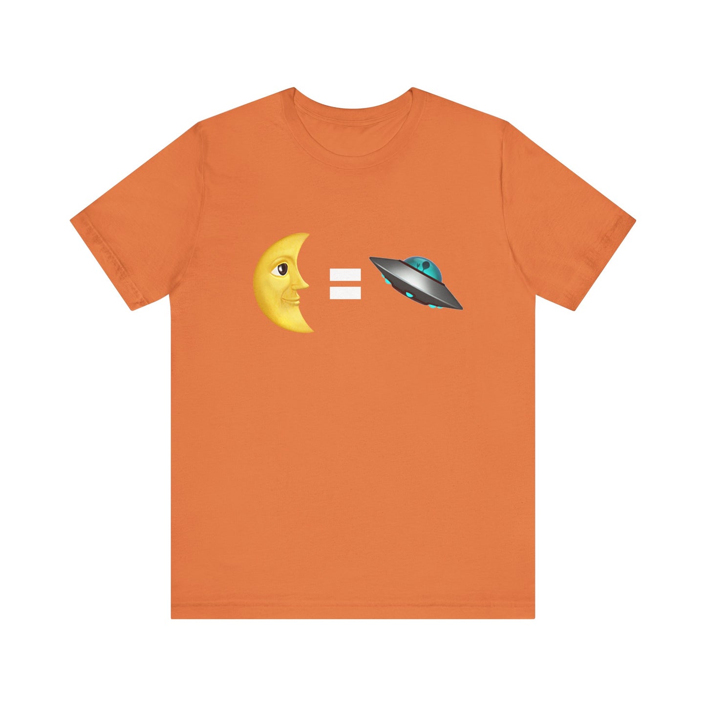 Moon = Alien Spaceship Unisex Jersey Tee