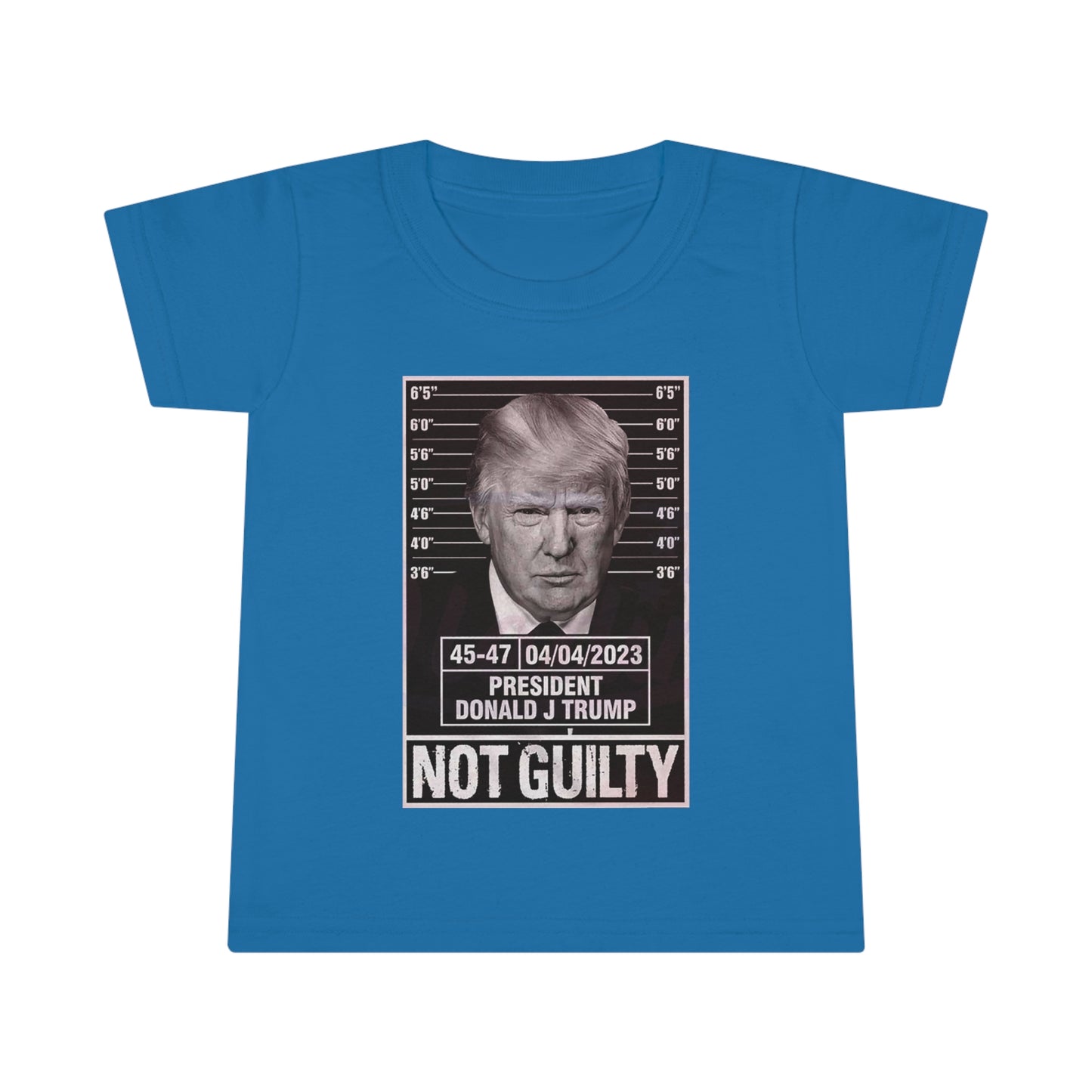 Trump Not Guilty Mug Shot, Trump Mug Shot Toddler Tshirt, Toddler T-shirt