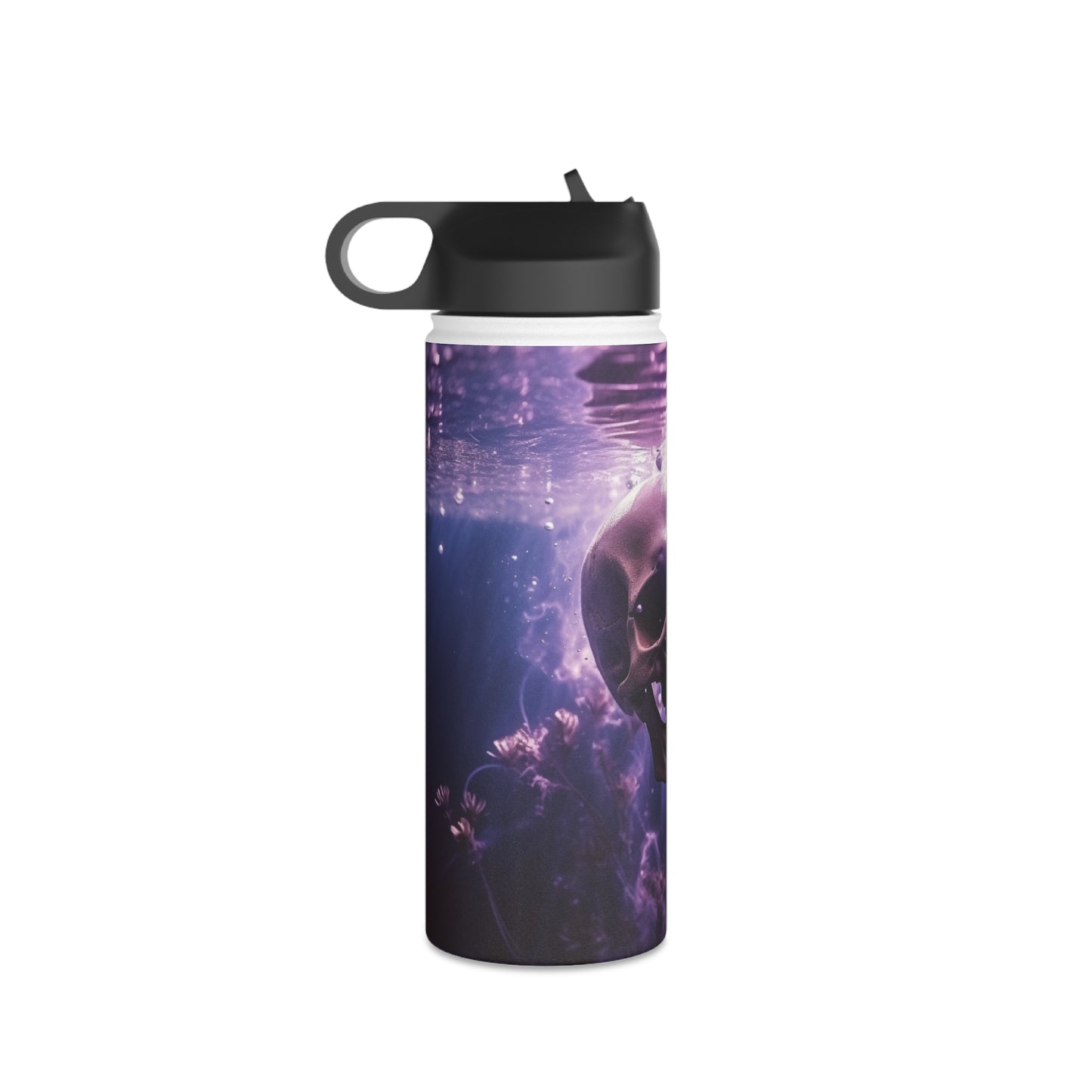 Skull in Water! Stainless Steel Water Bottle, Standard Lid