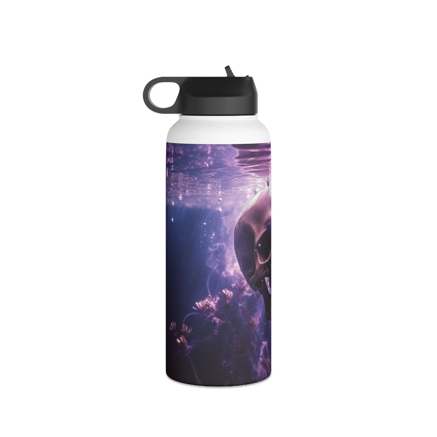 Skull in Water! Stainless Steel Water Bottle, Standard Lid