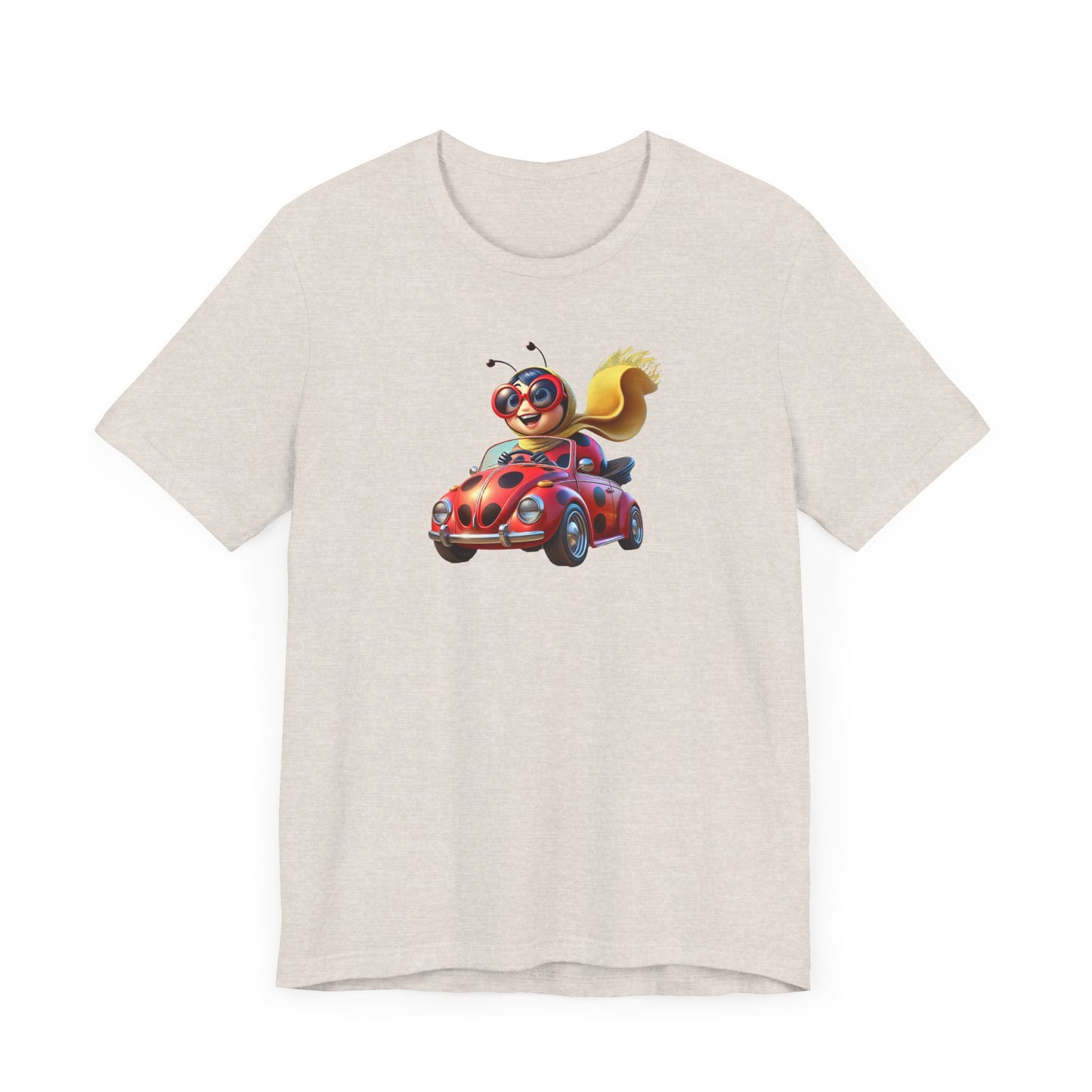 The Ladybug Goes Rogue! Unisex Tee - Perfect for Kids and Animal Lovers