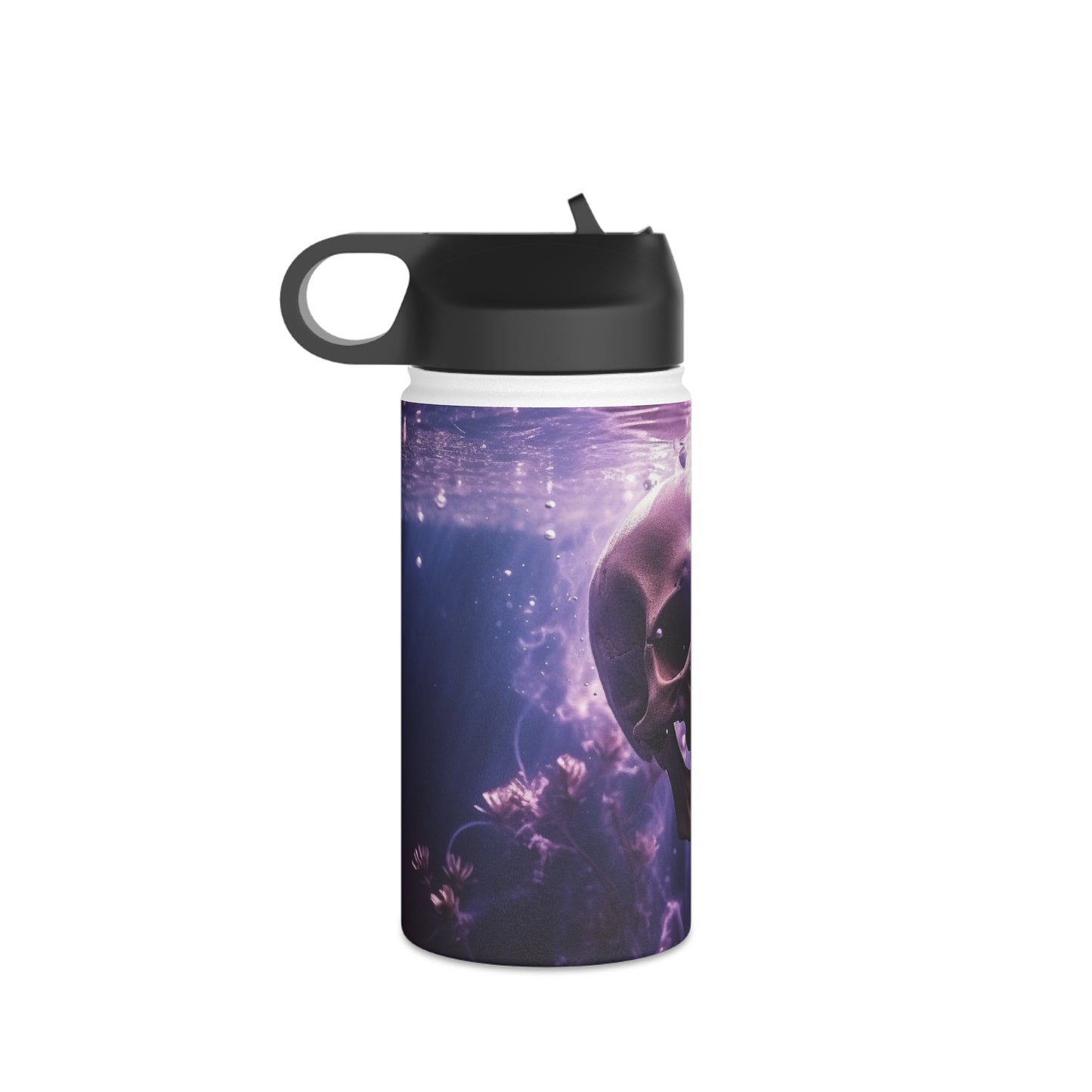 Skull in Water! Stainless Steel Water Bottle, Standard Lid