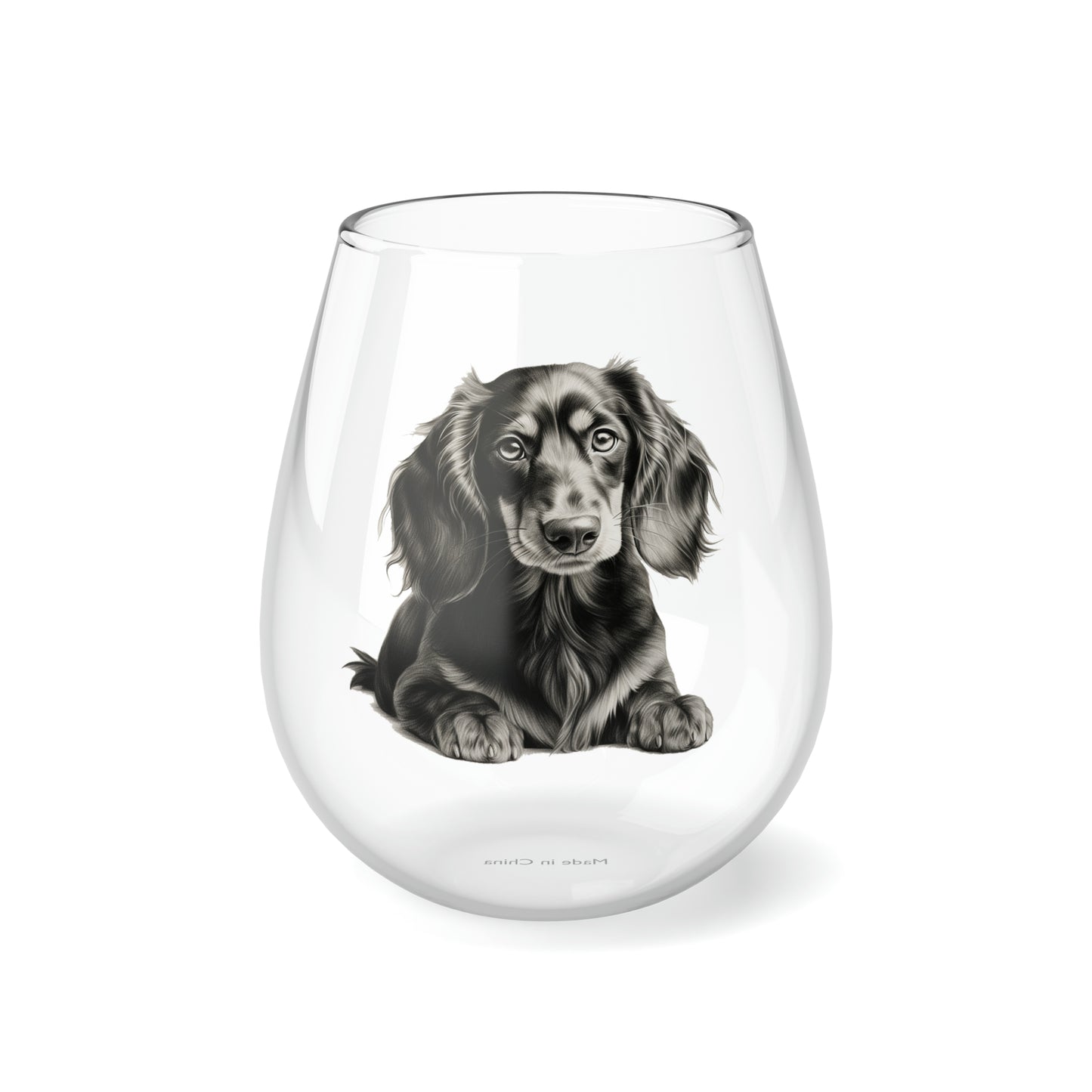 Dachshund Stemless Wine Glass, 11.75oz
