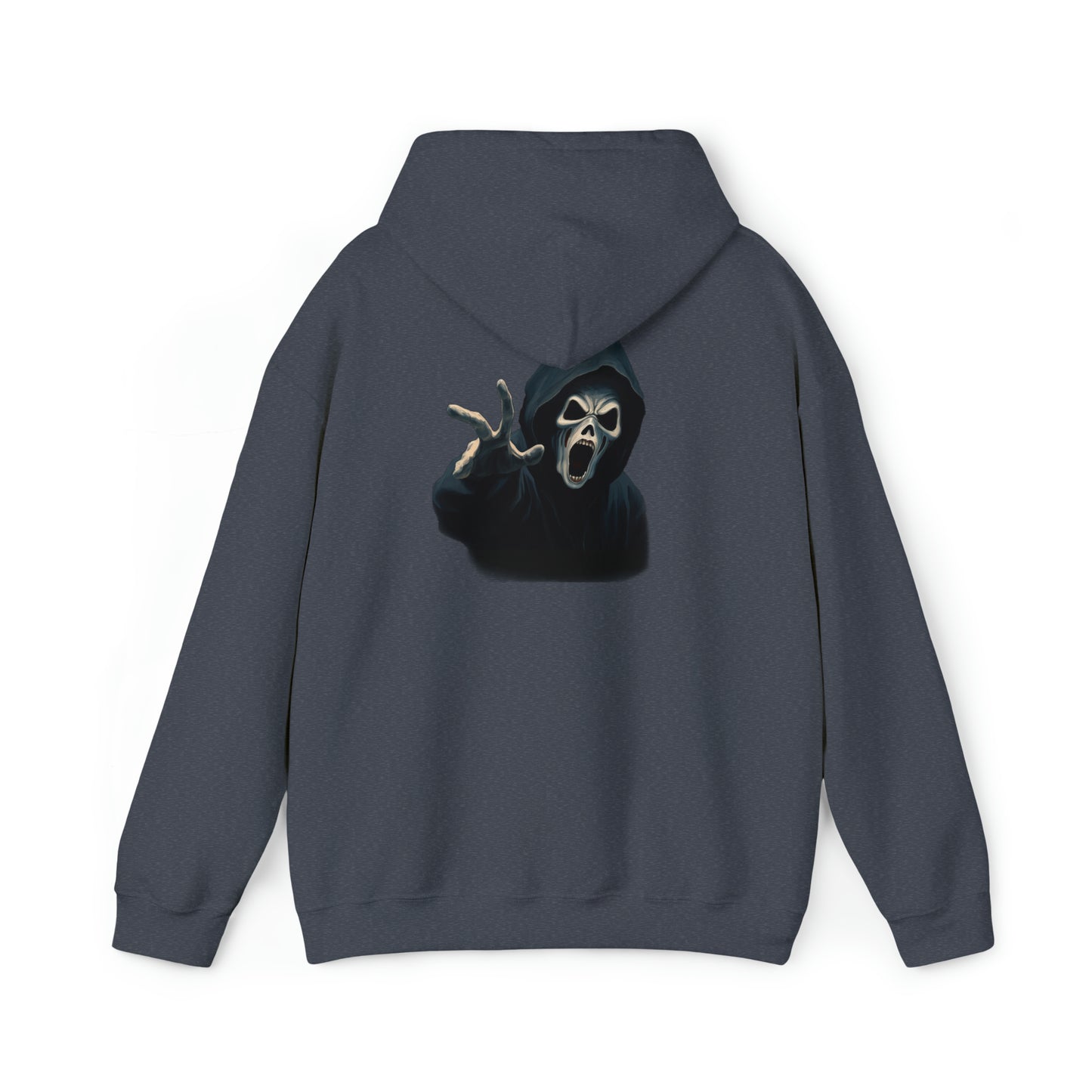 Scary Creeper Back Print Hoodie Sweatshirt