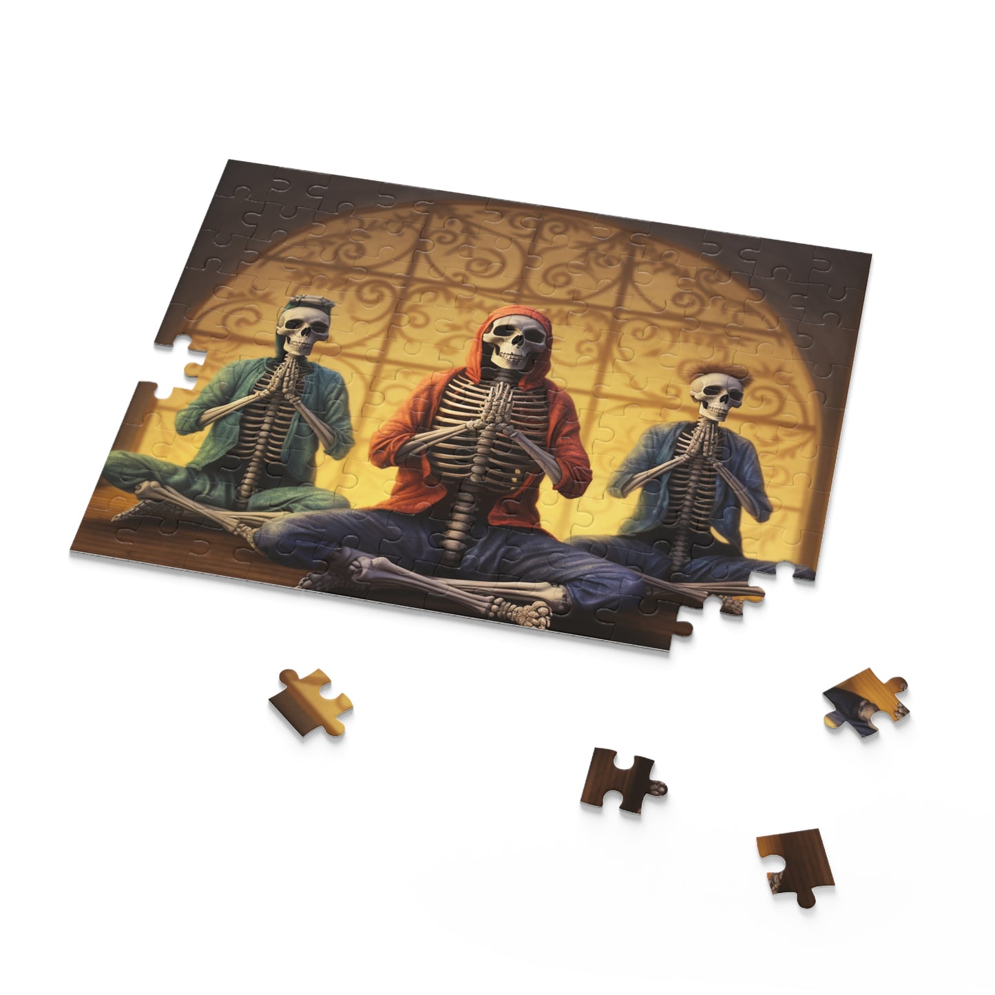 Yoga Skeletons Spooky Puzzle (120, 252, 500-Piece)