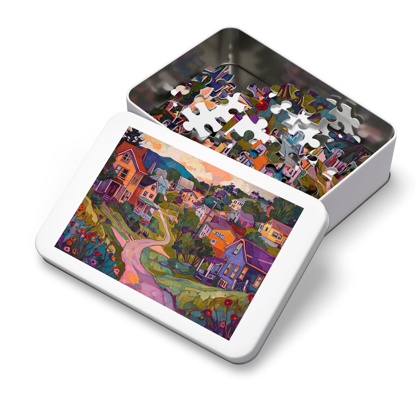 Whimsical Village Jigsaw Puzzle (30, 110, 252, 500,1000-Piece)