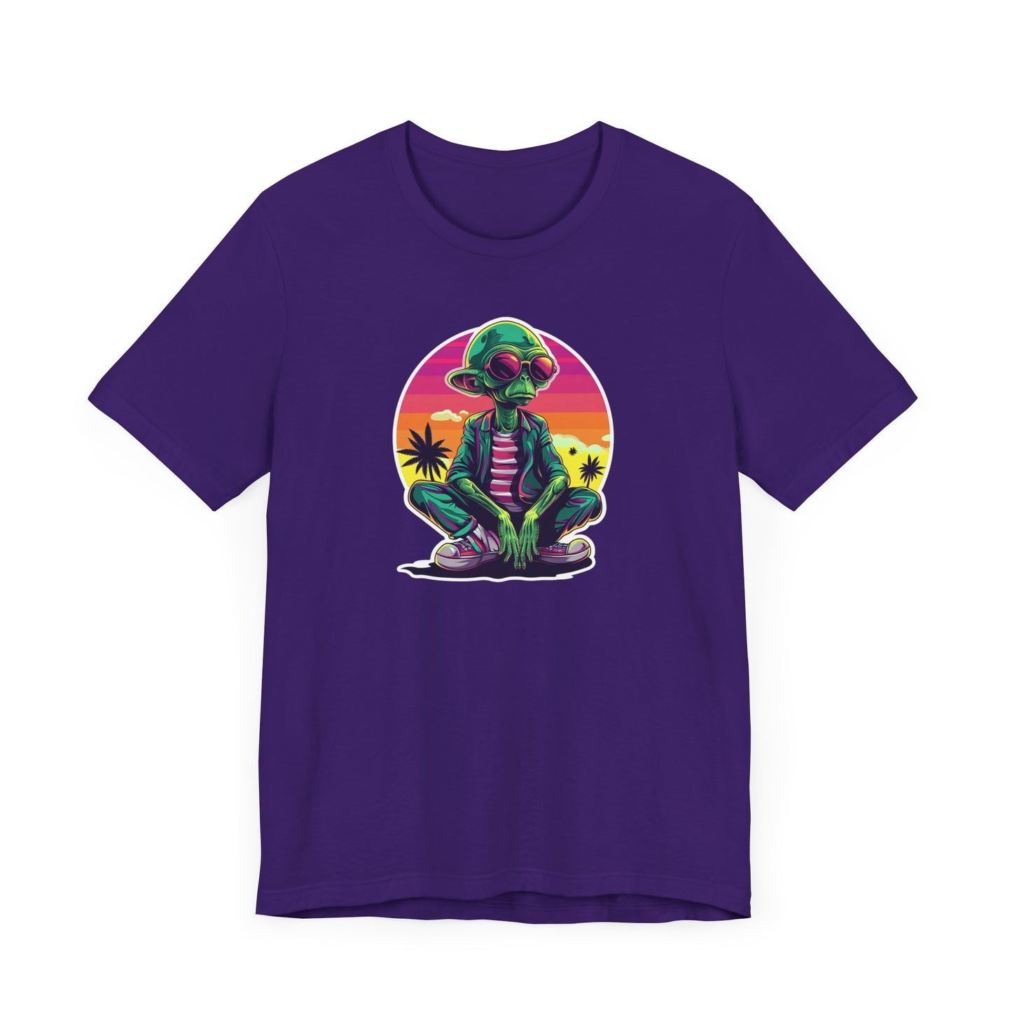 Retro Alien Unisex Jersey Short Sleeve Tee