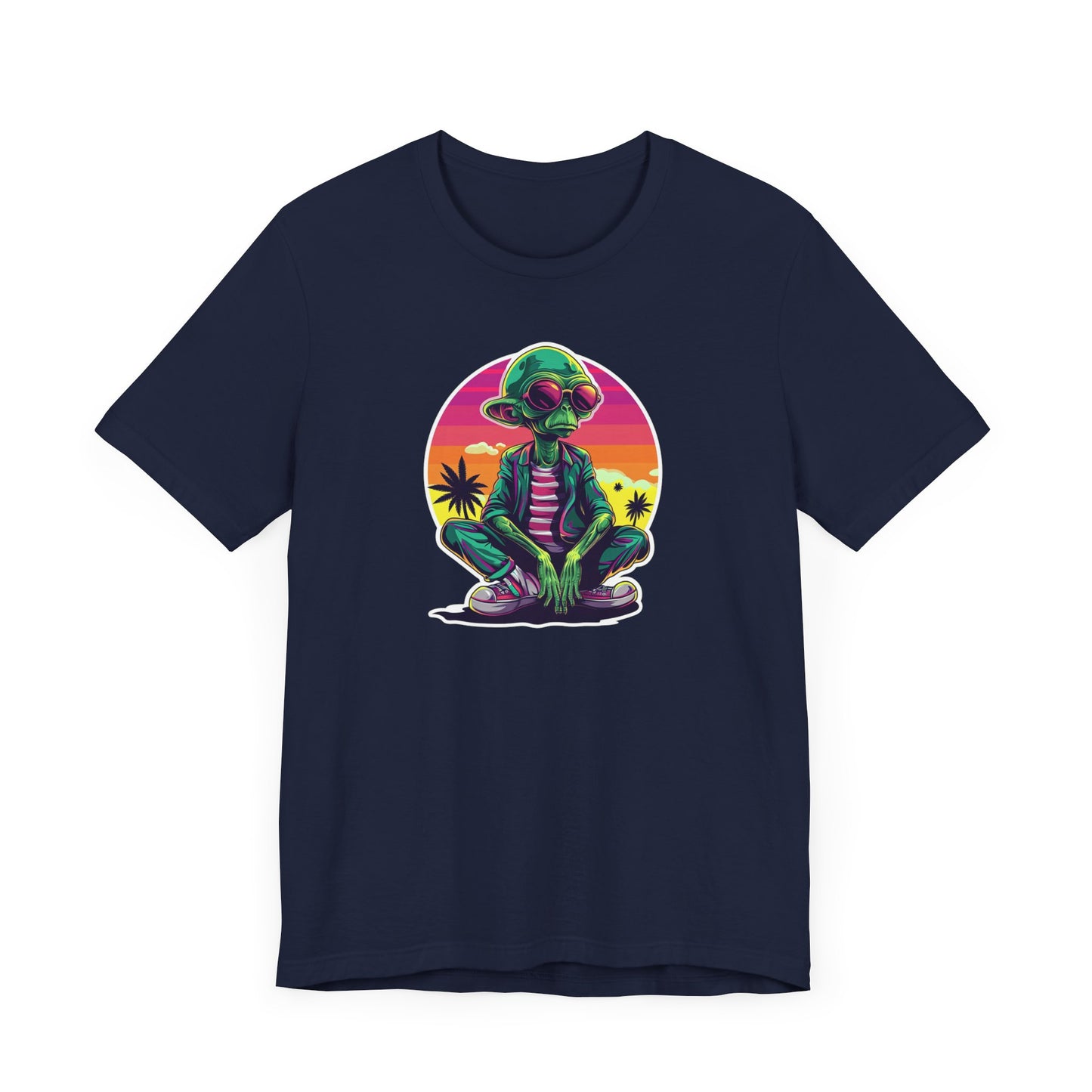 Retro Alien Unisex Jersey Short Sleeve Tee