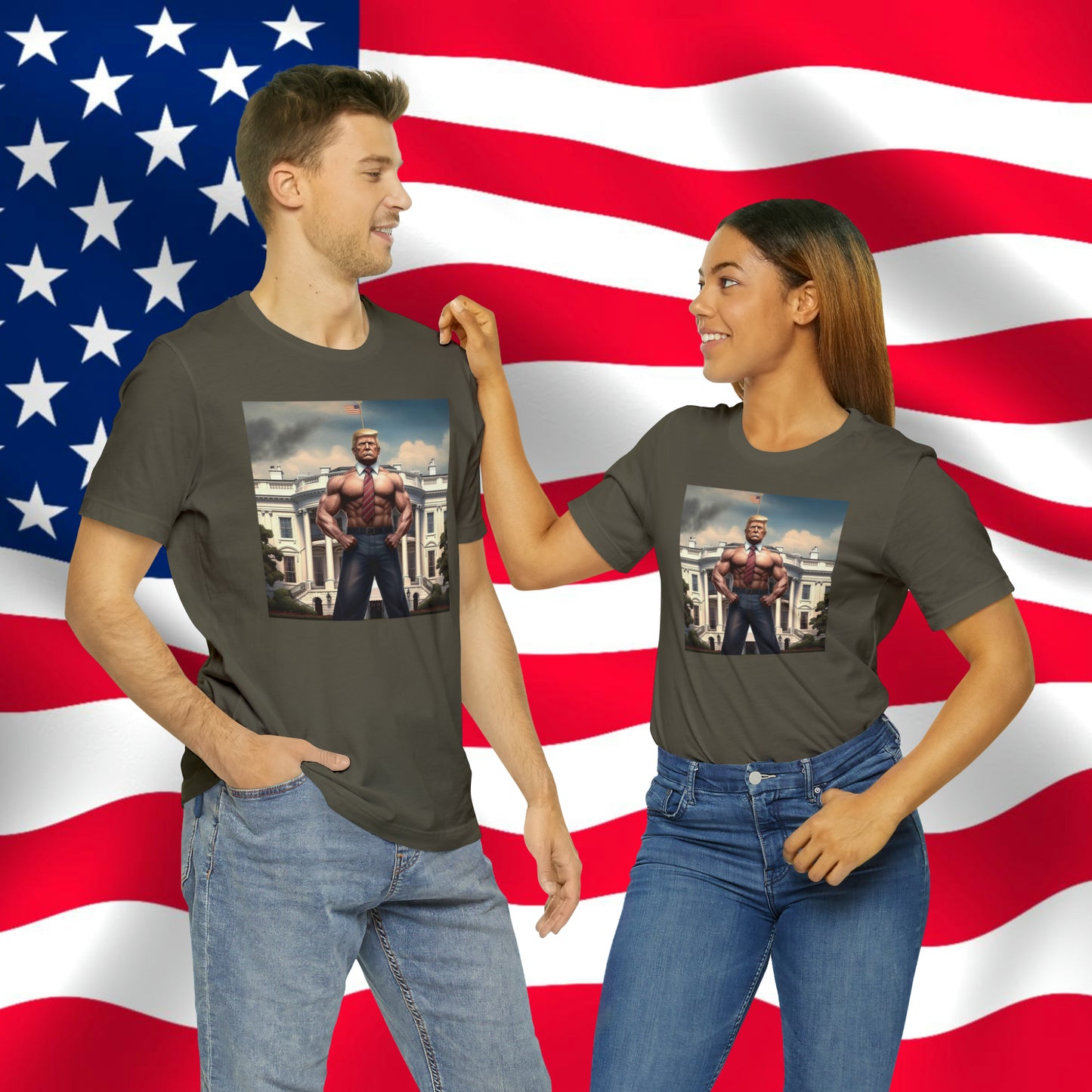President Trump Fighter Unisex Jersey Short Sleeve Tee