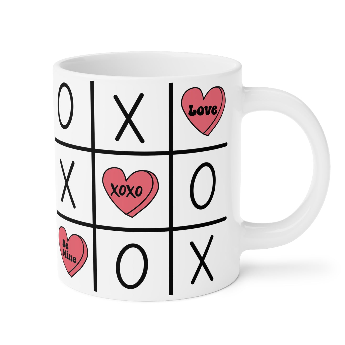 Valentine's Tic Tac Toe Ceramic Mugs (11oz\15oz\20oz)