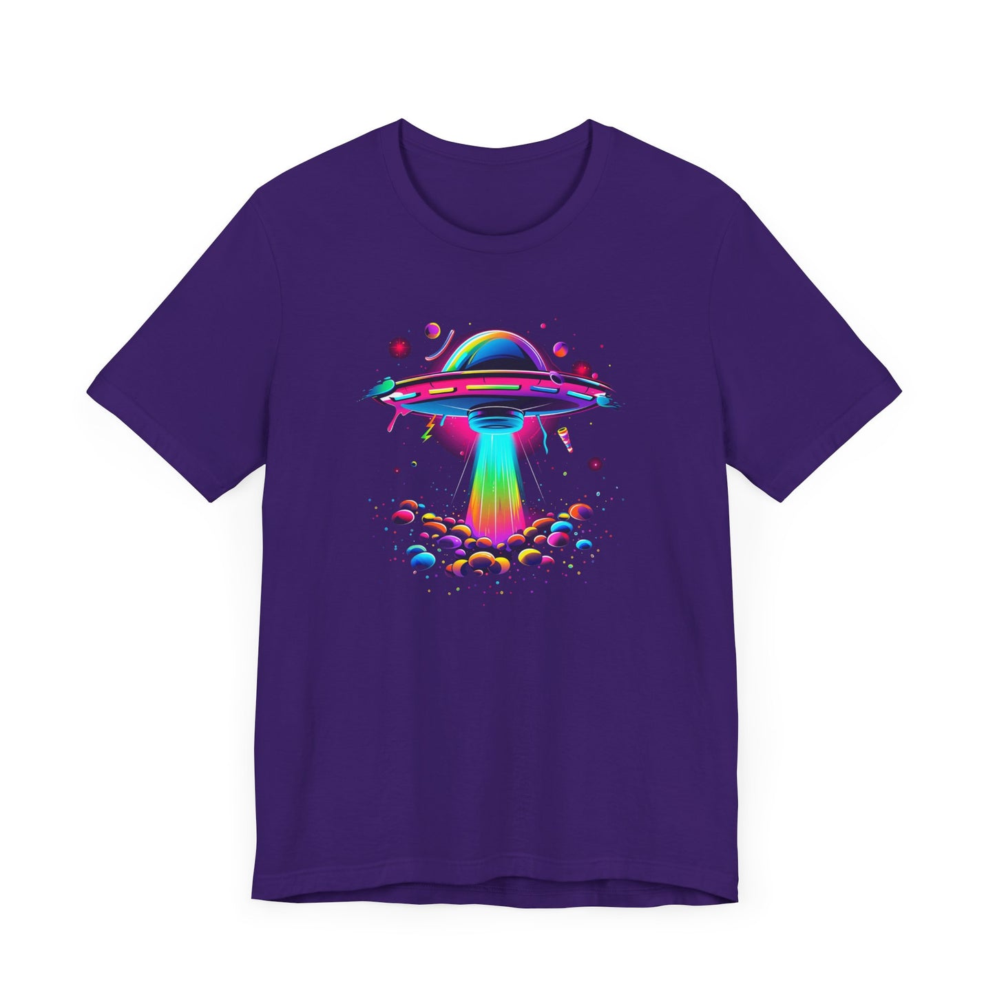 Neon Spaceship Unisex Jersey Short Sleeve Tee