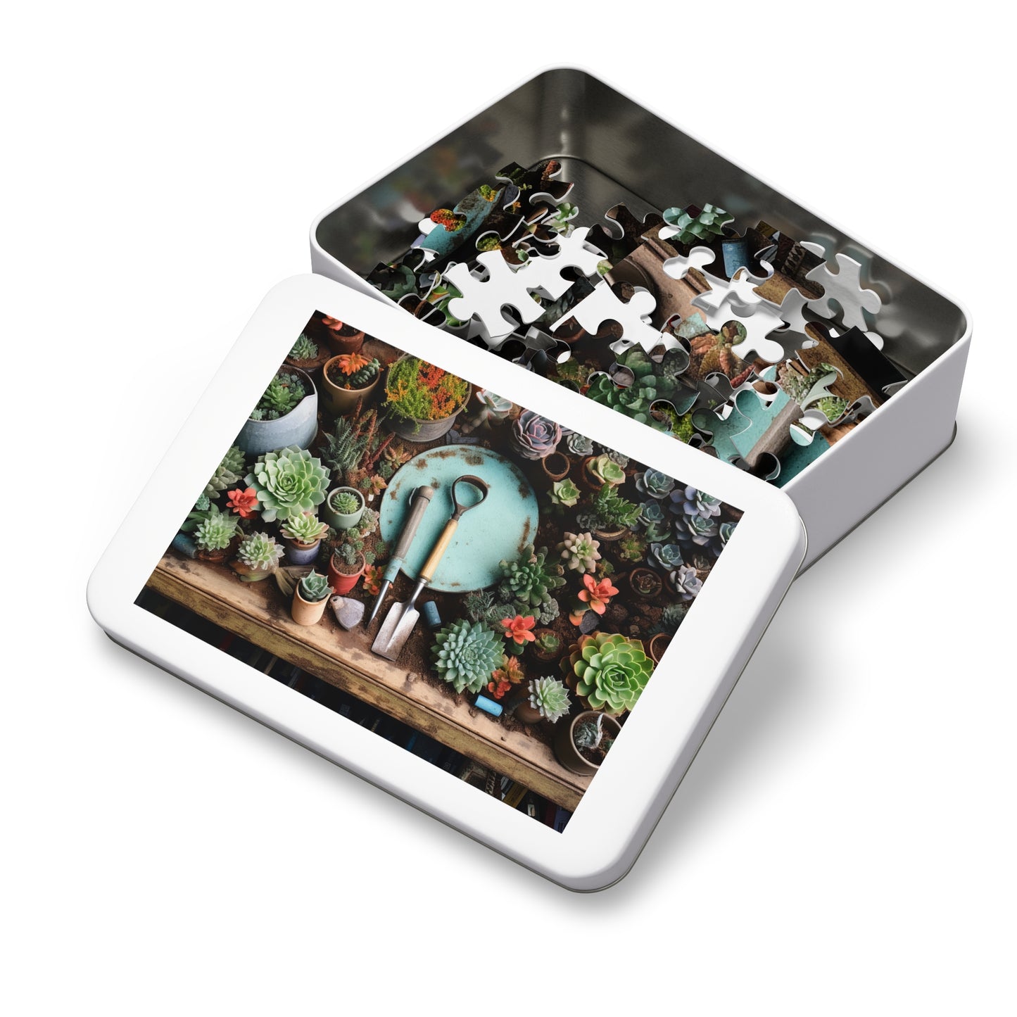 Gardening with Succulents Jigsaw Puzzle (30, 110, 252, 500,1000-Piece)