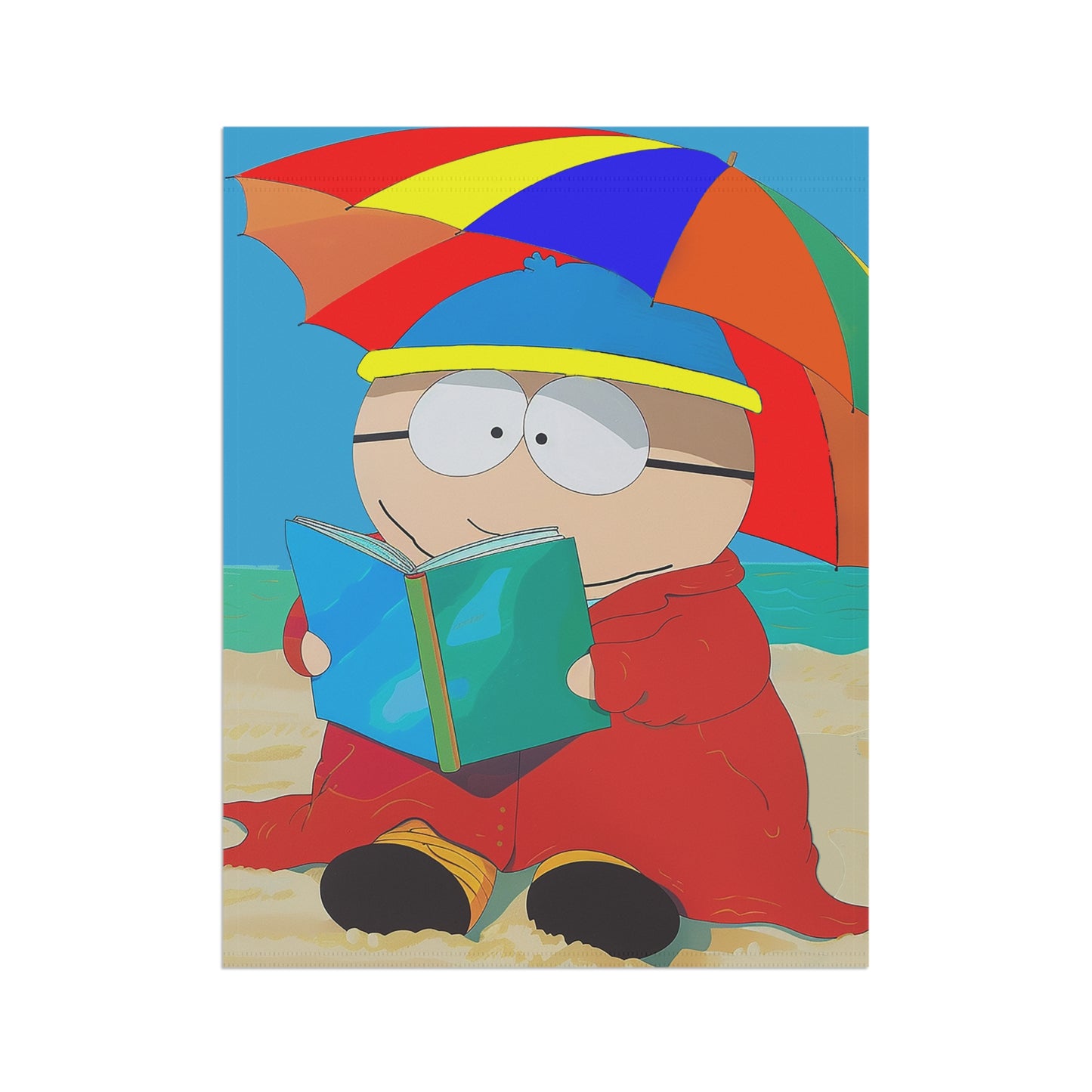 Beach Cartman Reading Garden & House Banner