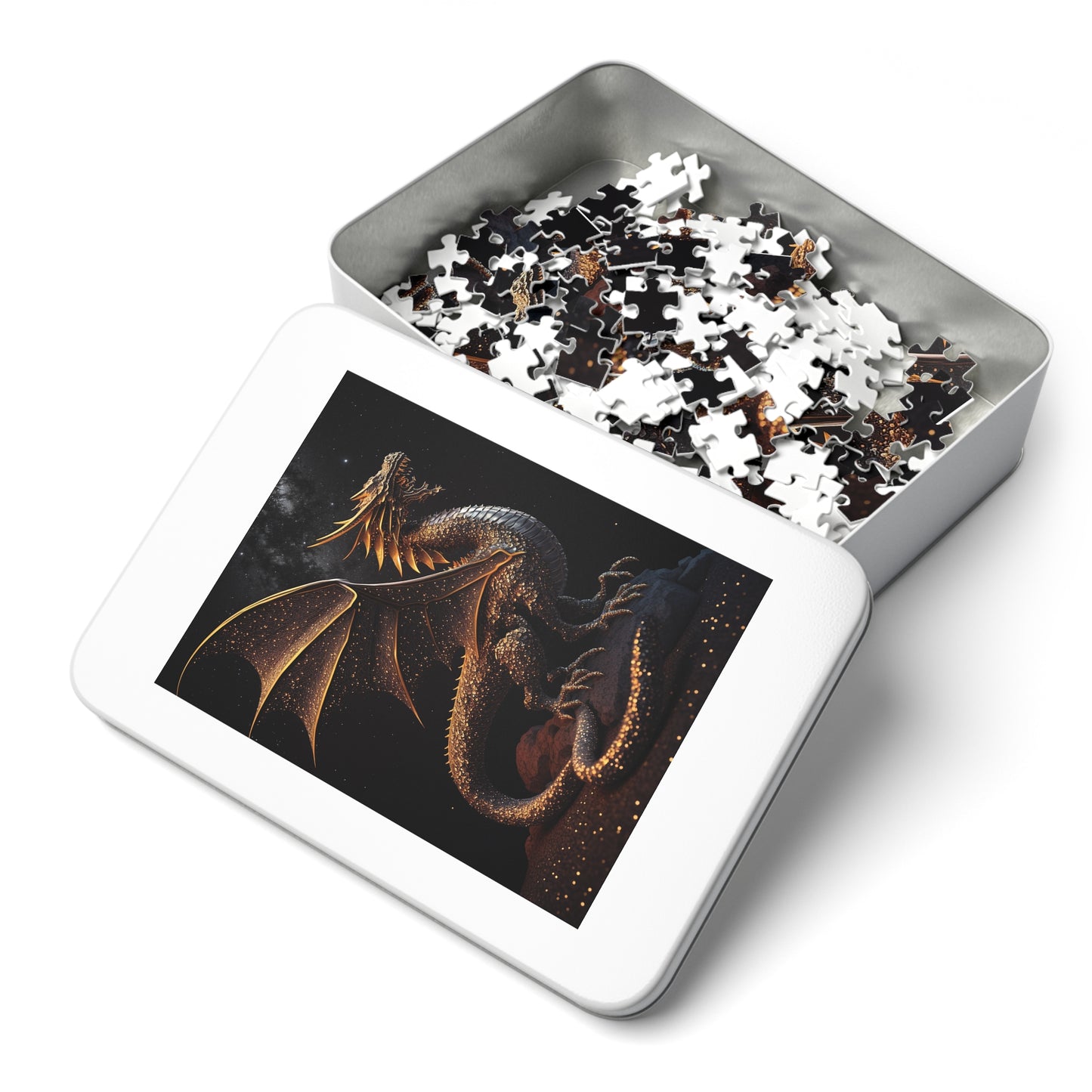 Golden Dragon Jigsaw Puzzle (30, 110, 252, 500,1000-Piece)