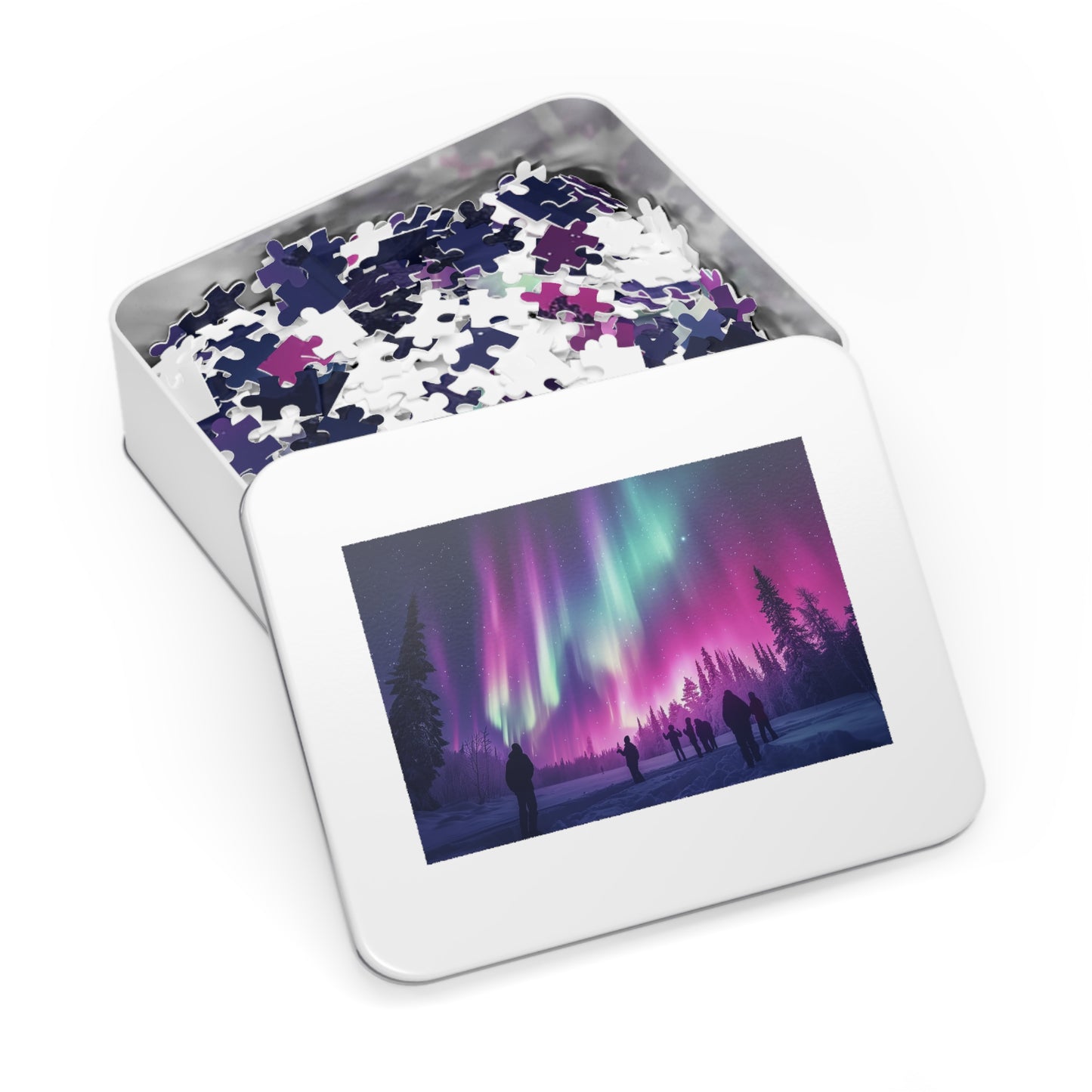 Looking at the Northern Lights Jigsaw Puzzle (30, 110, 252, 500,1000-Piece)